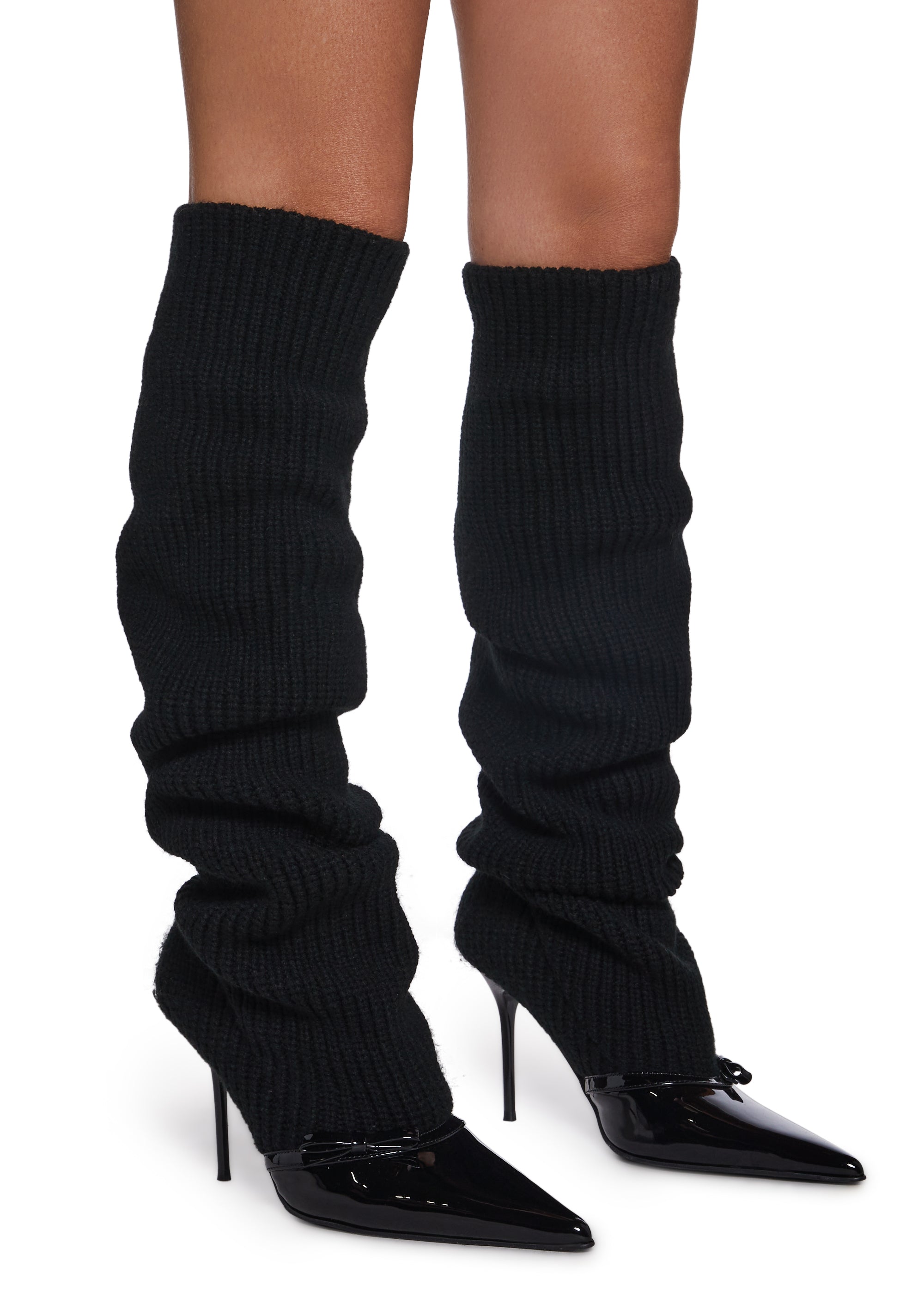 Hot Shot Knit Heeled Boots
