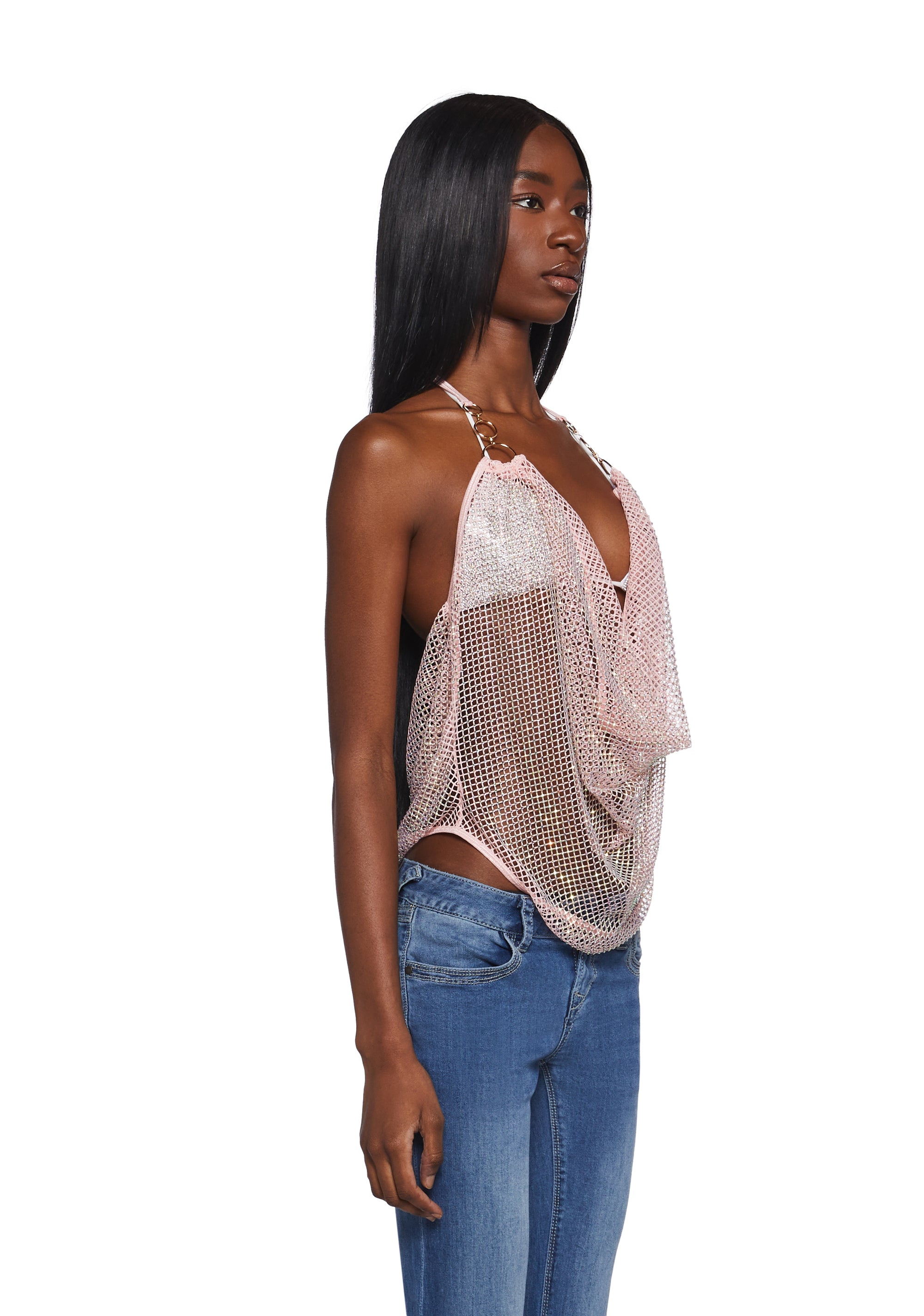 Dance Beats Cowl Top