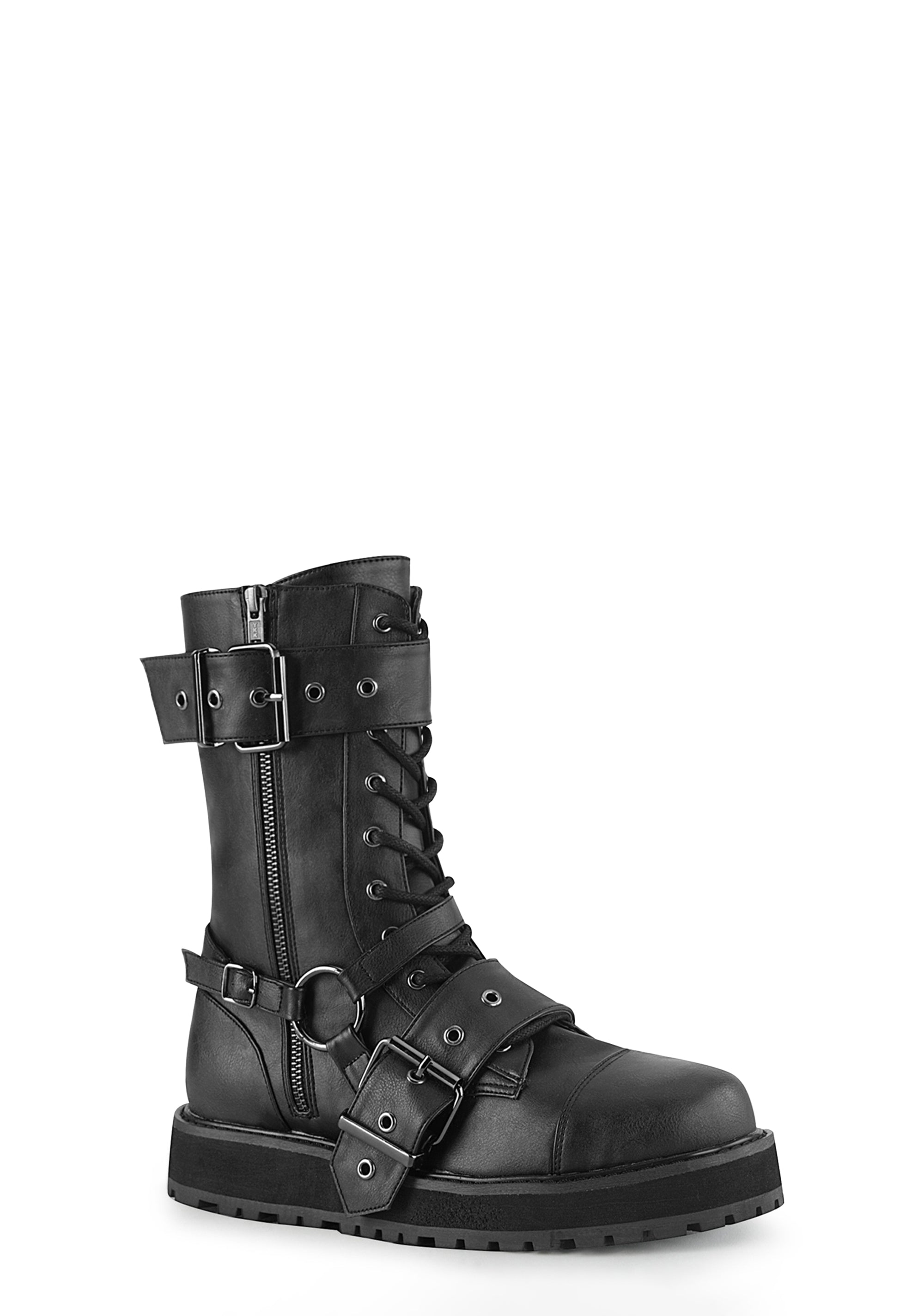 Valor-220 Unisex Platform Mid-Calf Boots – Dolls Kill
