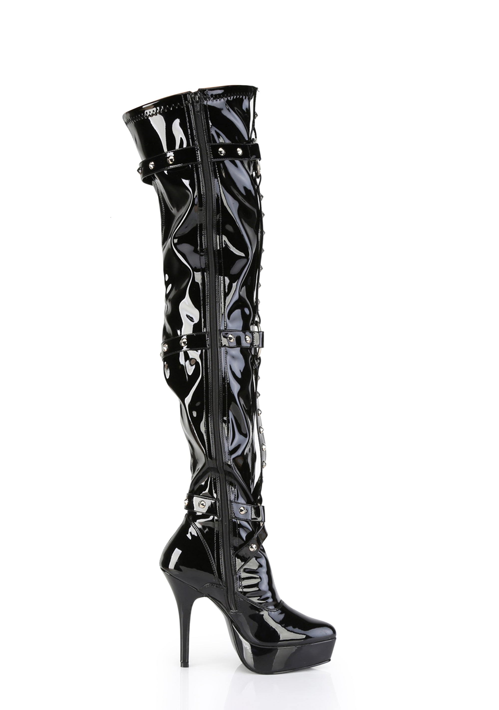 Indulge-3026 Stretch Thigh Boots