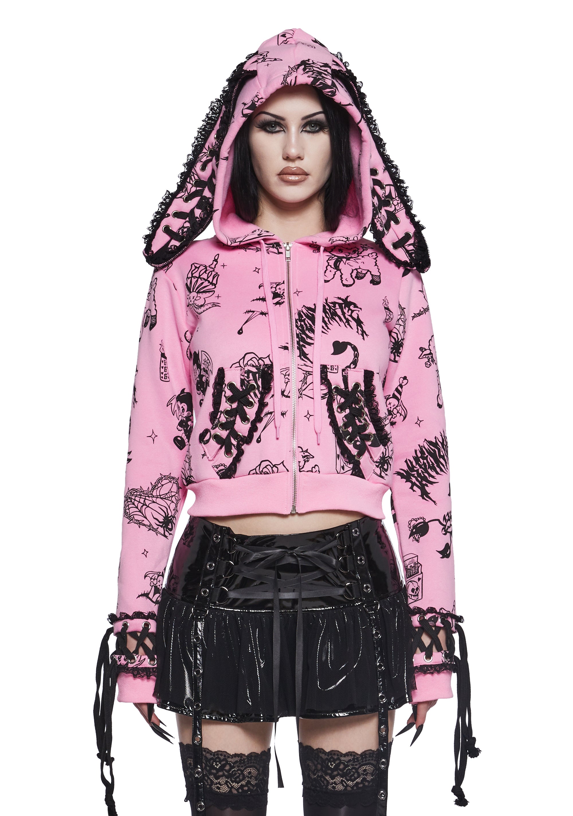 Babe Breaking Tradition Bunny Ear Jacket