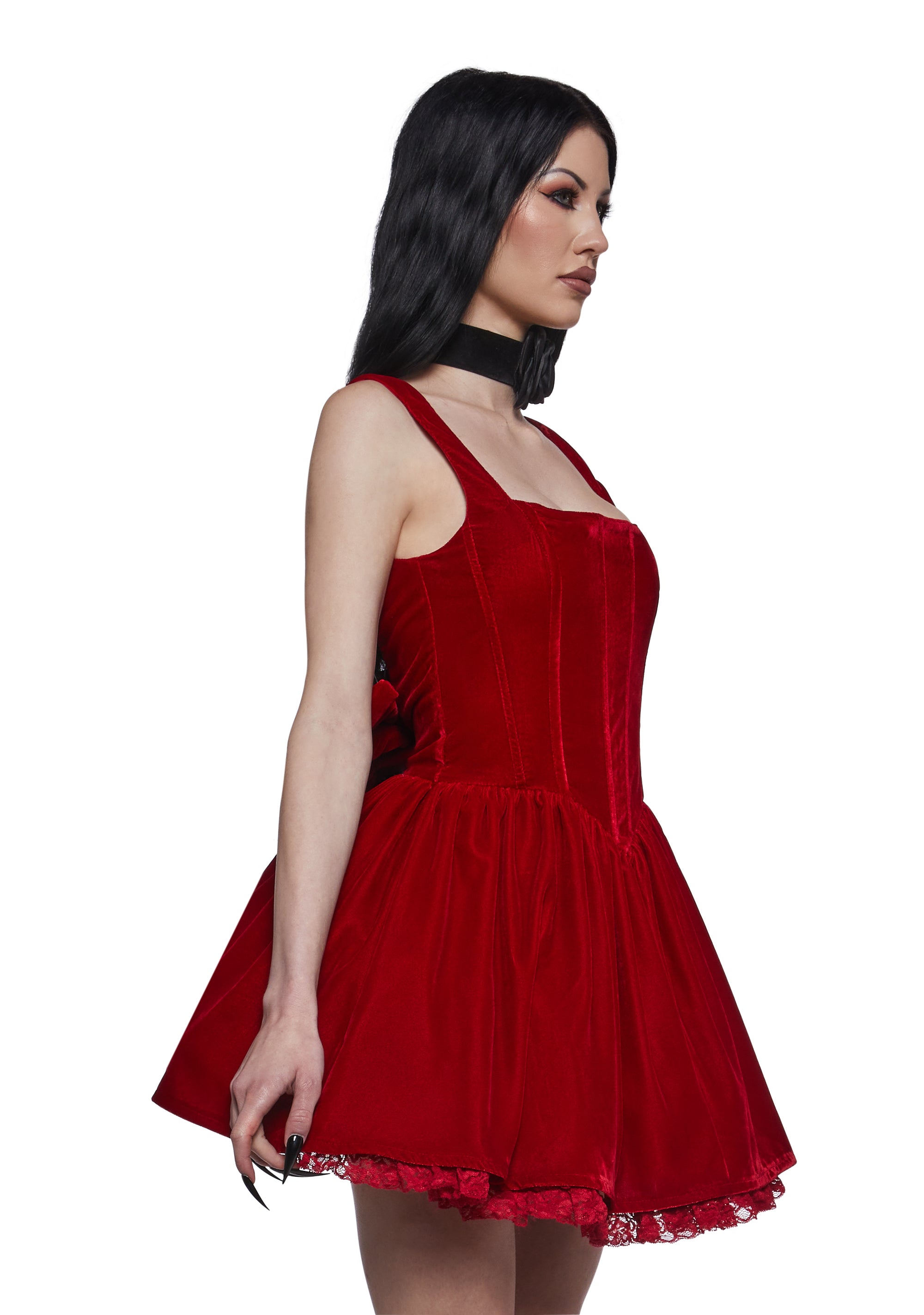 Radiant Occasions Corset Dress - Red