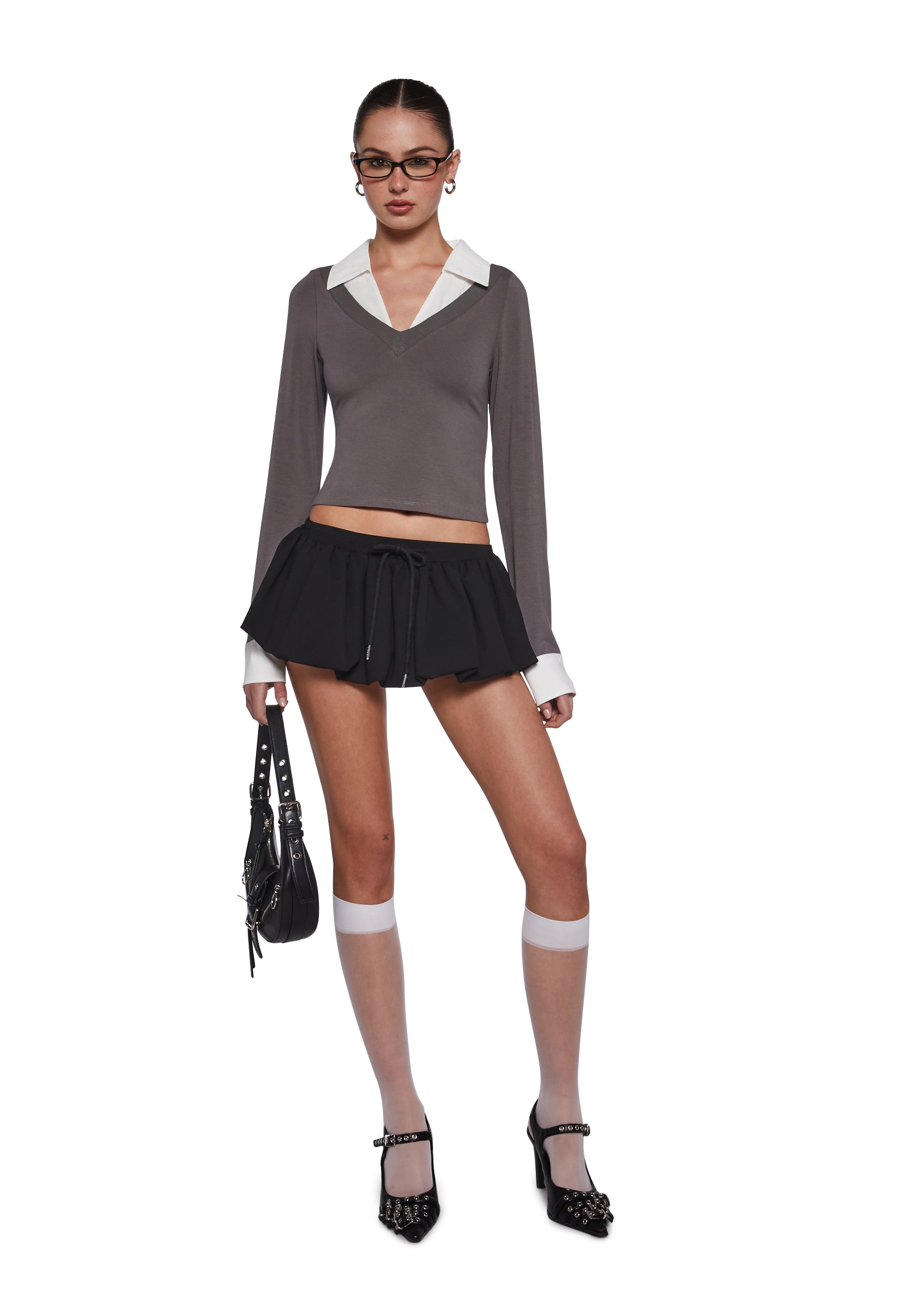 Eleanor Collared Long Sleeve Top