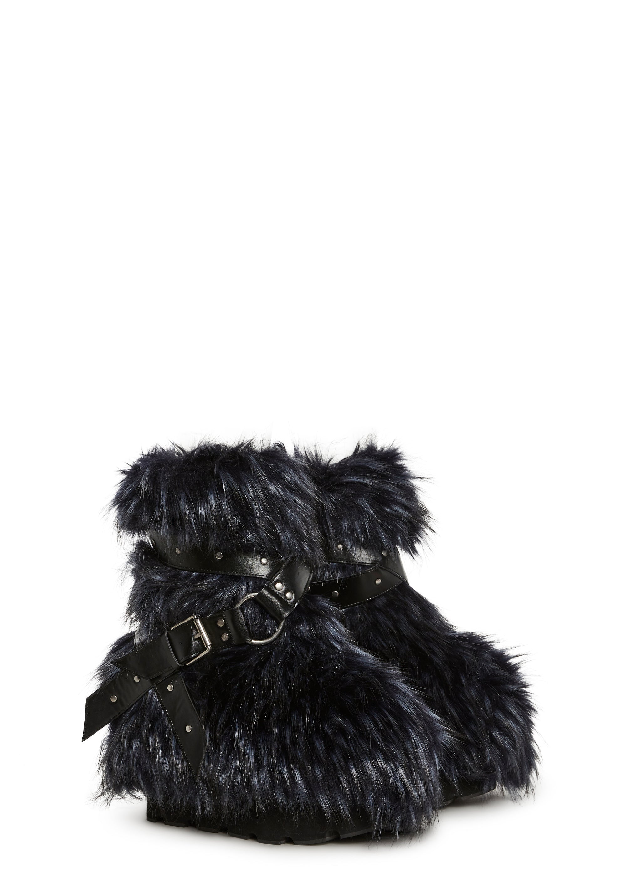Low Wild Instincts Faux Fur Boots - Blue