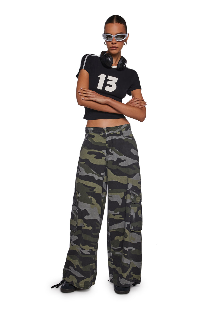 MP3 Dreams Camo Cargo Pants - alternate