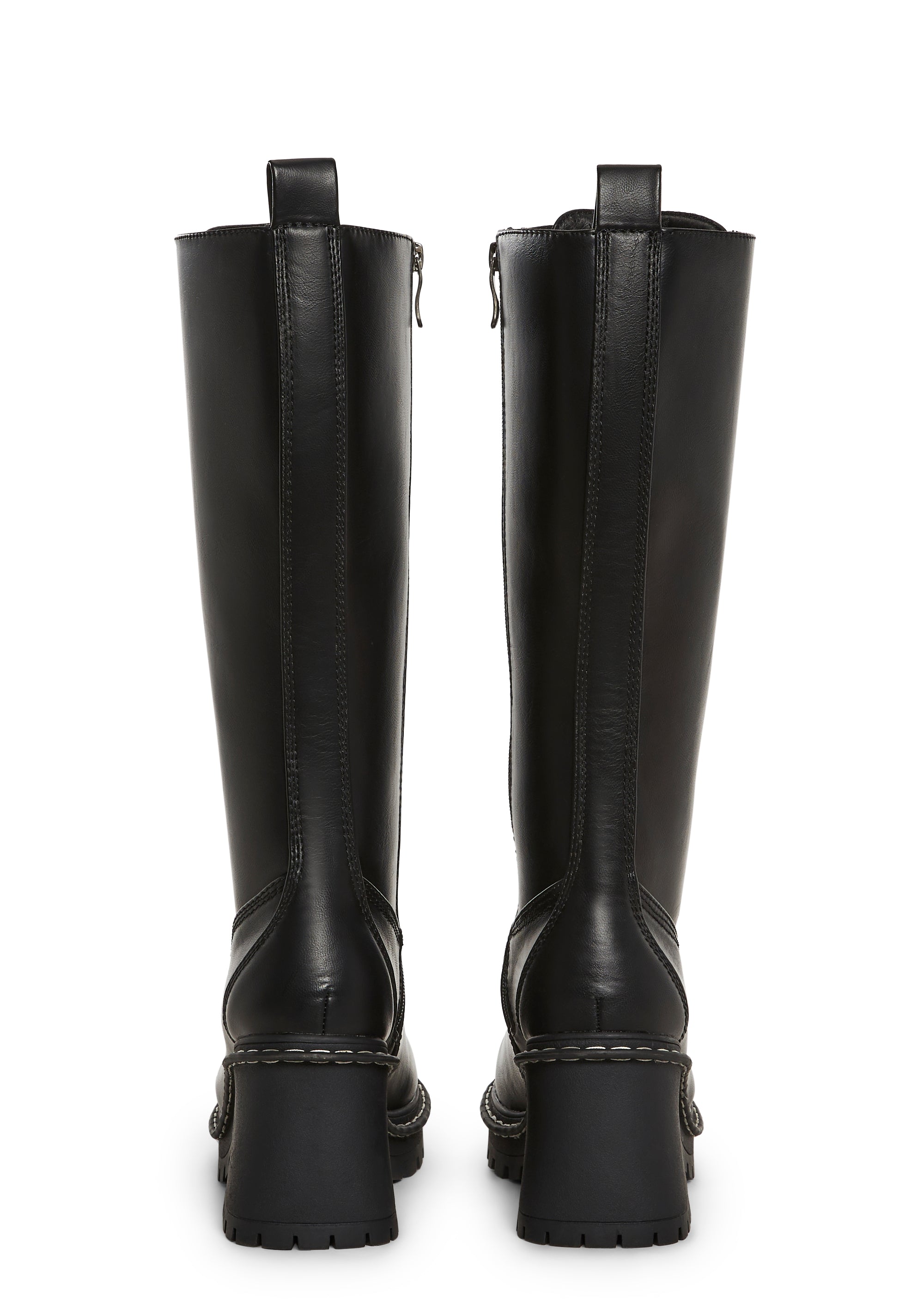 Record Shopping Knee High Boots