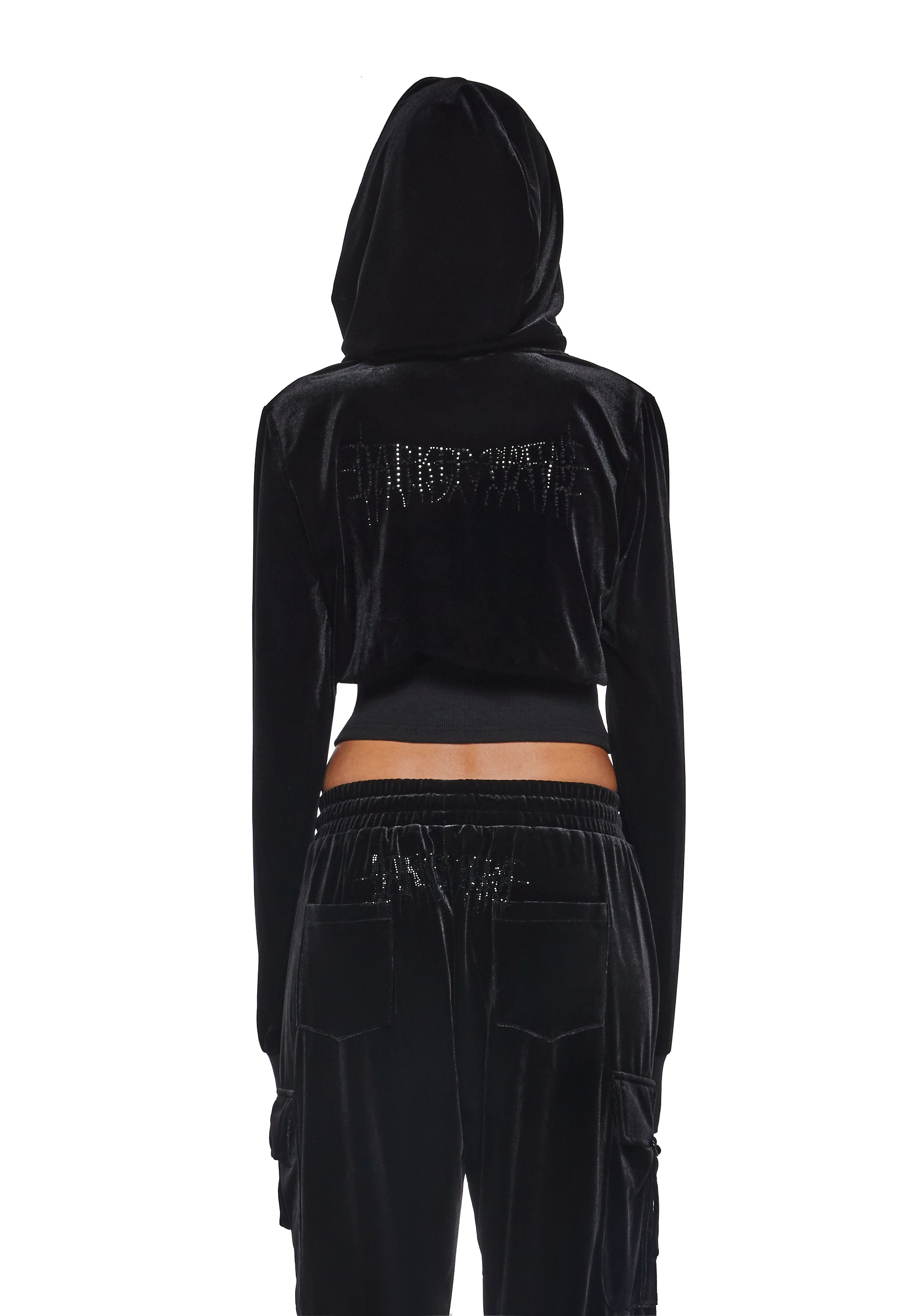 Ego Velour Corsetted Sweatshirt