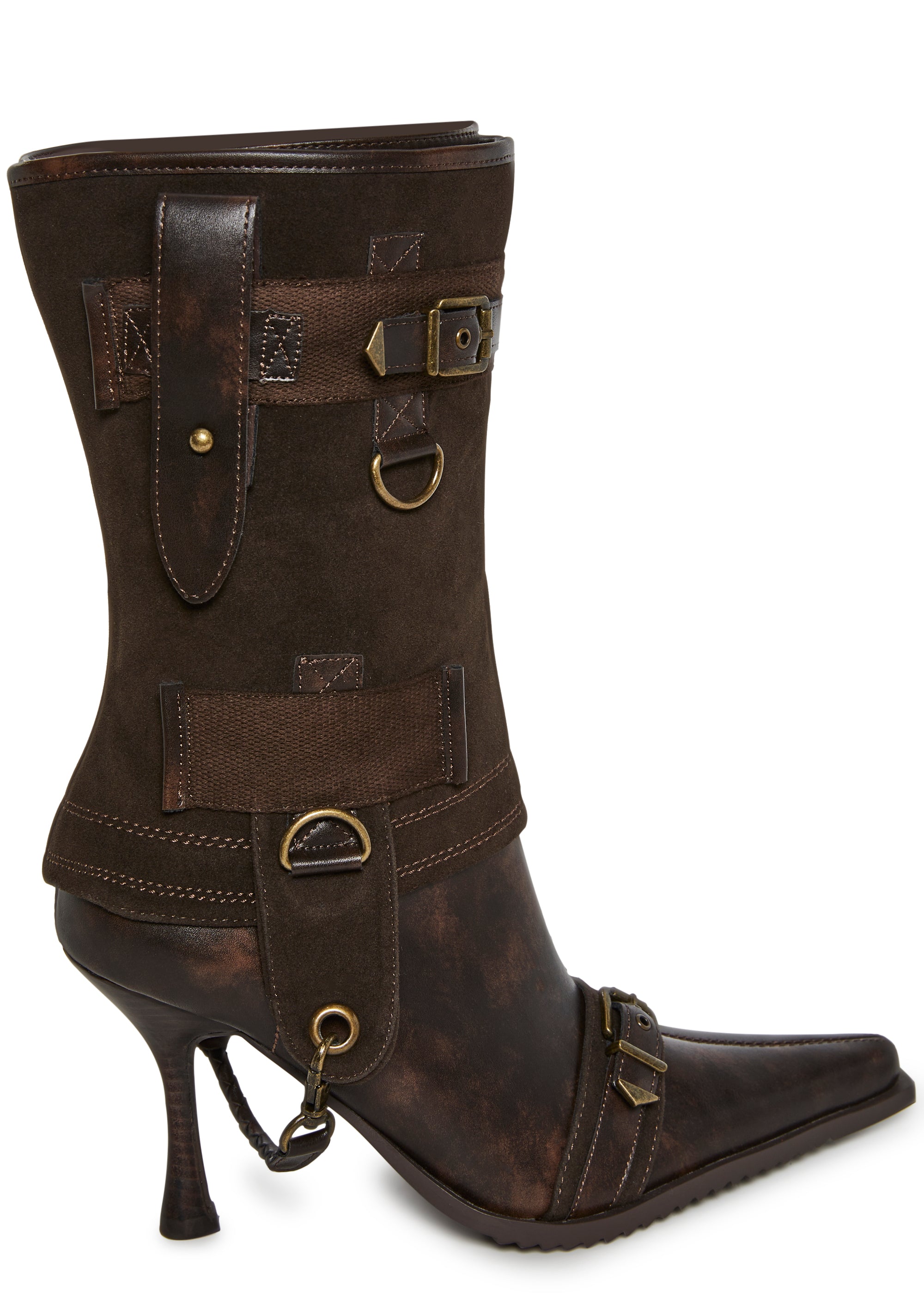 Ego Two Piece Heeled Boots