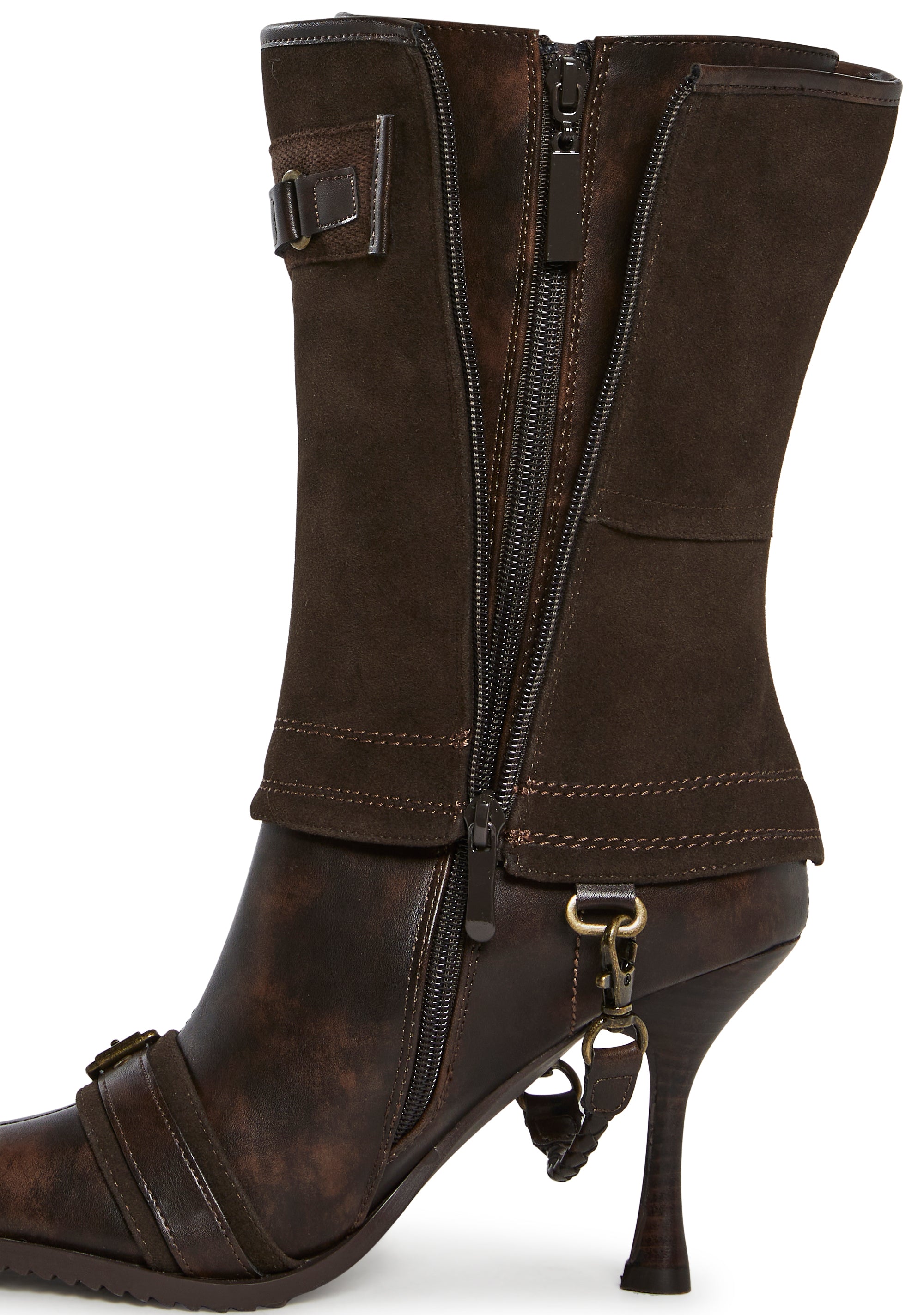 Ego Two Piece Heeled Boots