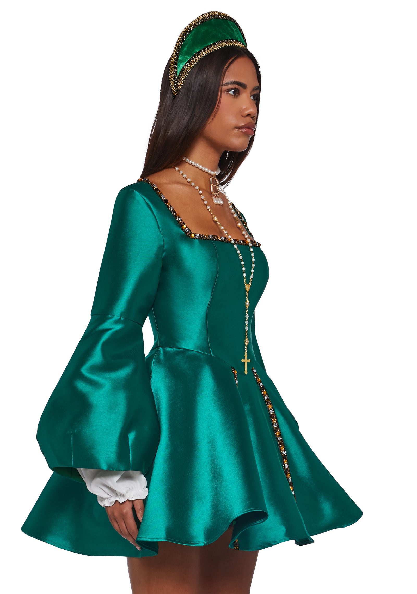 Medieval Tudor Queen Halloween Costume Dress