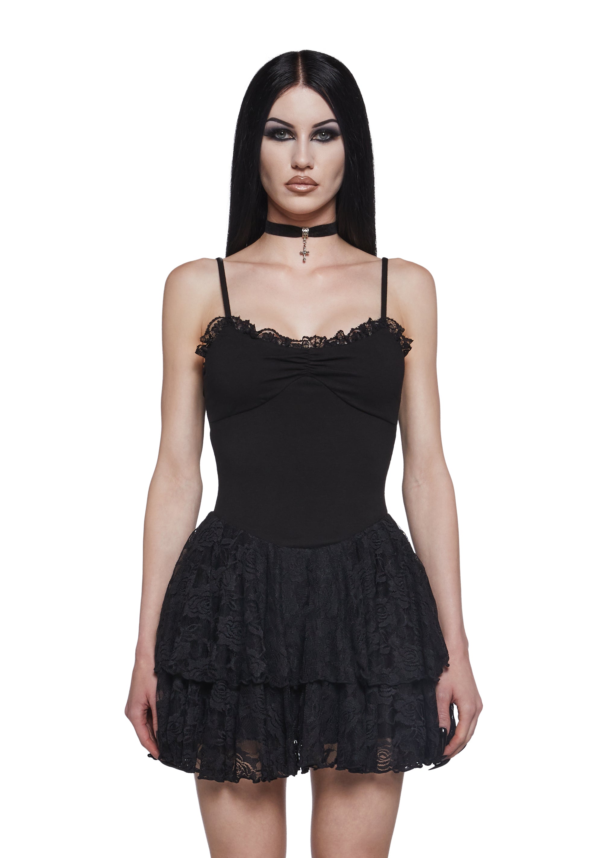 Captivating Horror Mini Dress – Dolls Kill