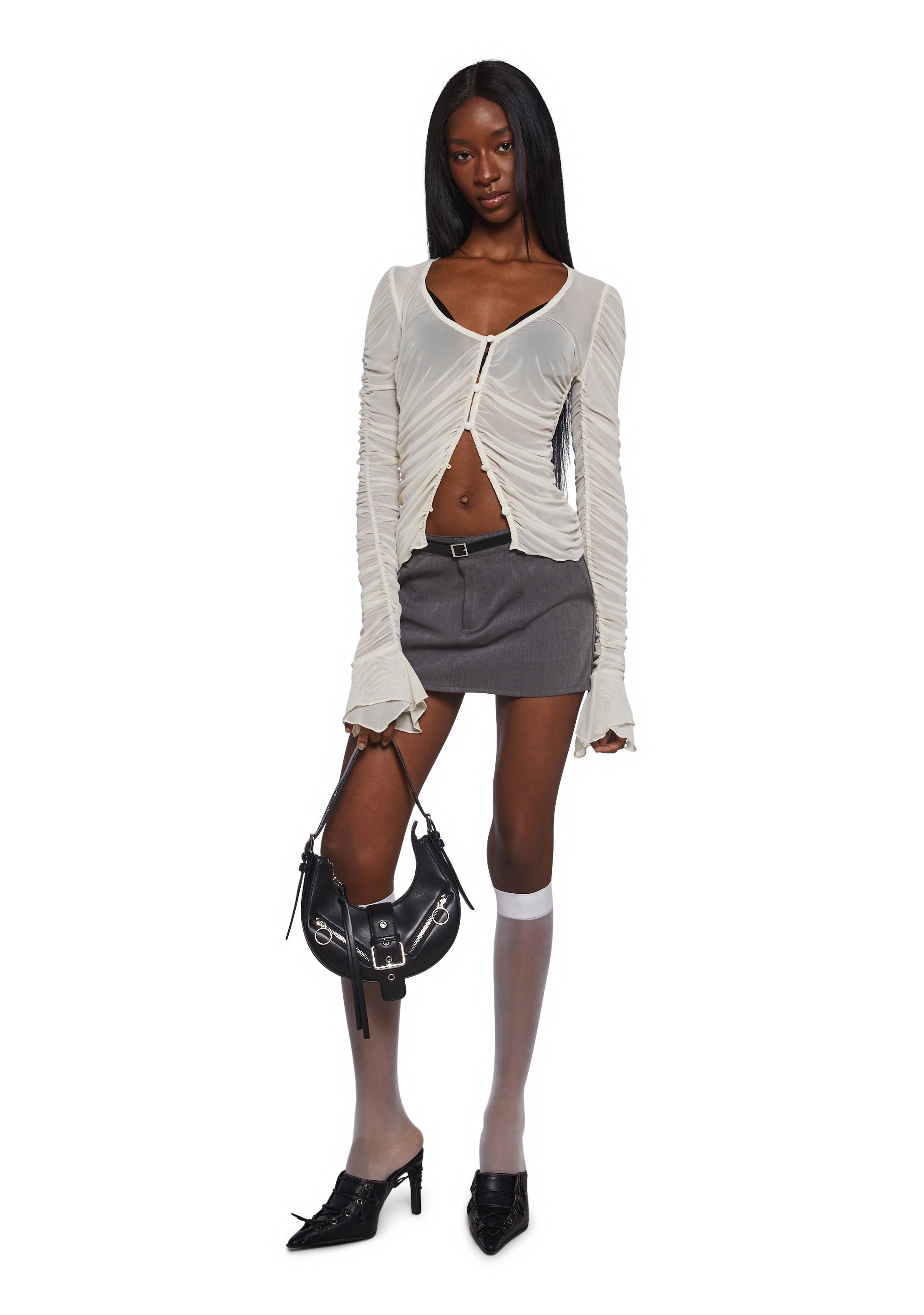 Divine Status Chiffon Blouse - Ivory