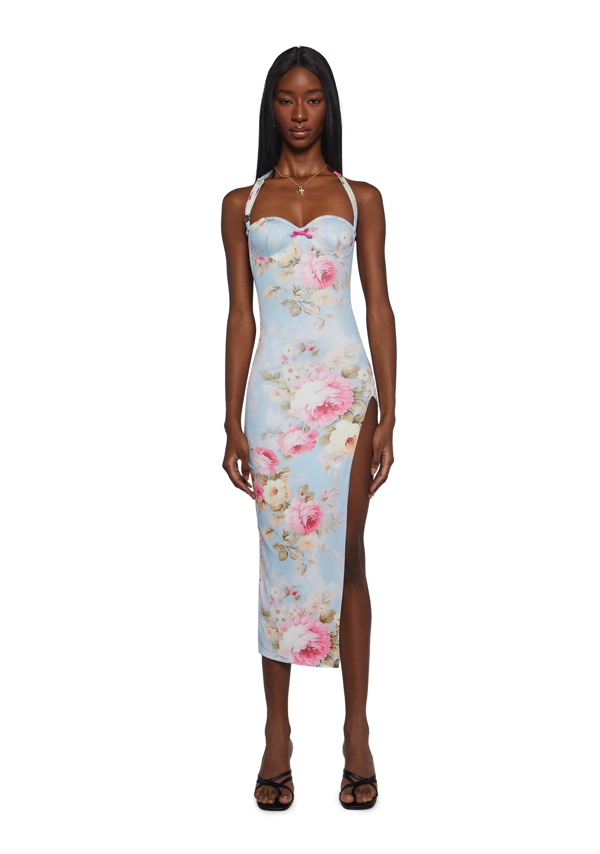 Womens Floral Maxi Dress