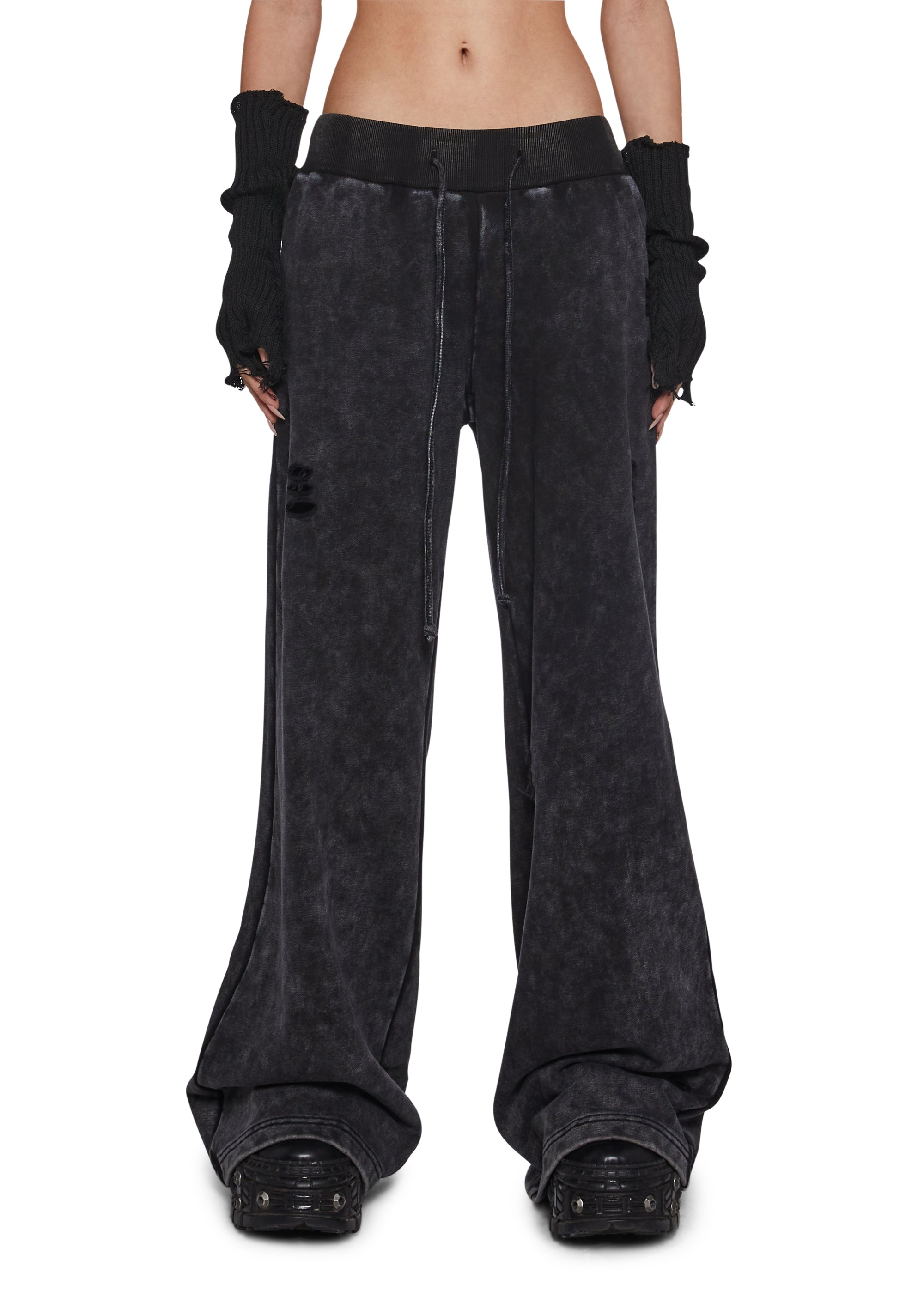 Death Rock Wings Wide Leg Sweatpants