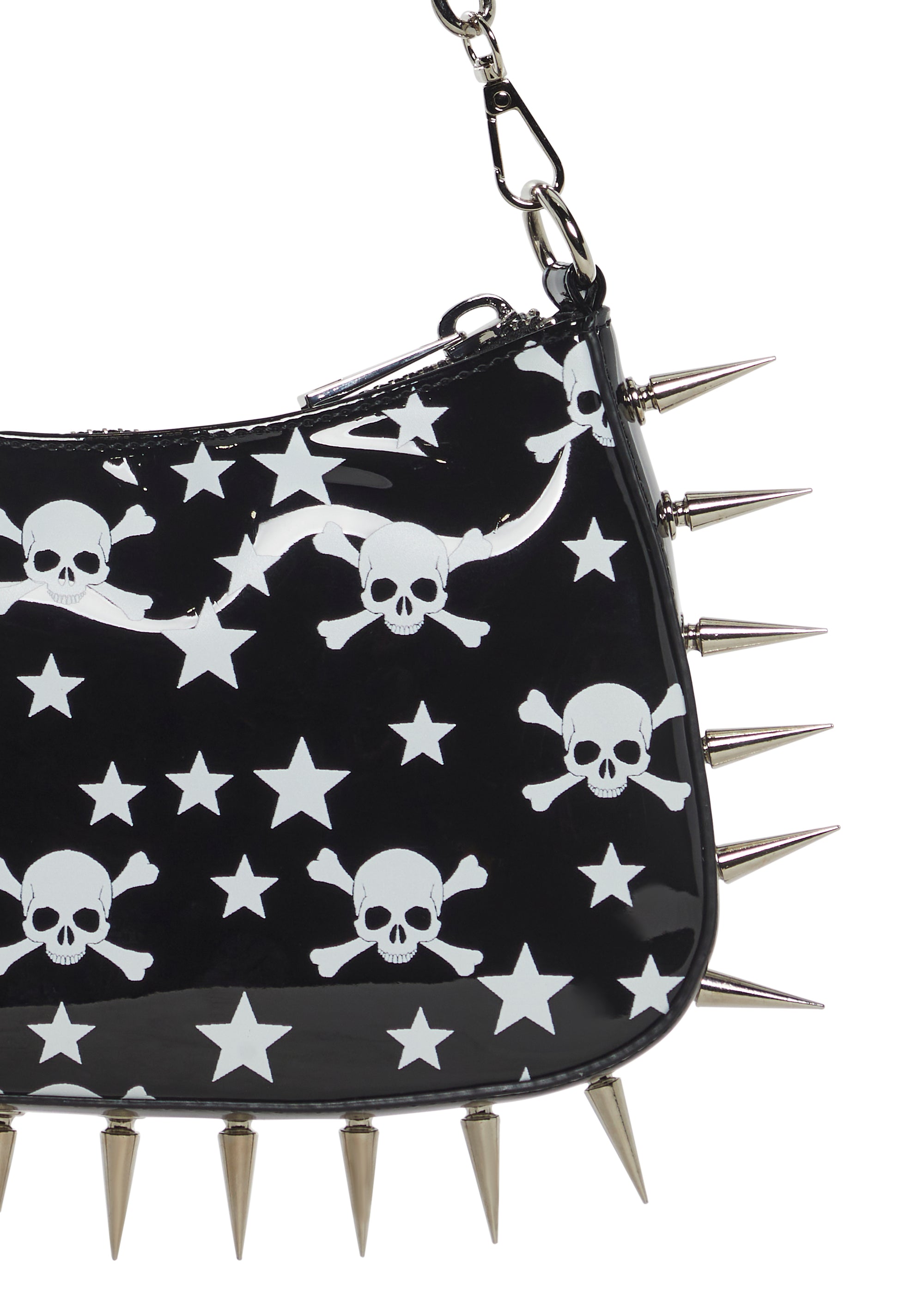Punk Memories Spiked Shoulder Bag