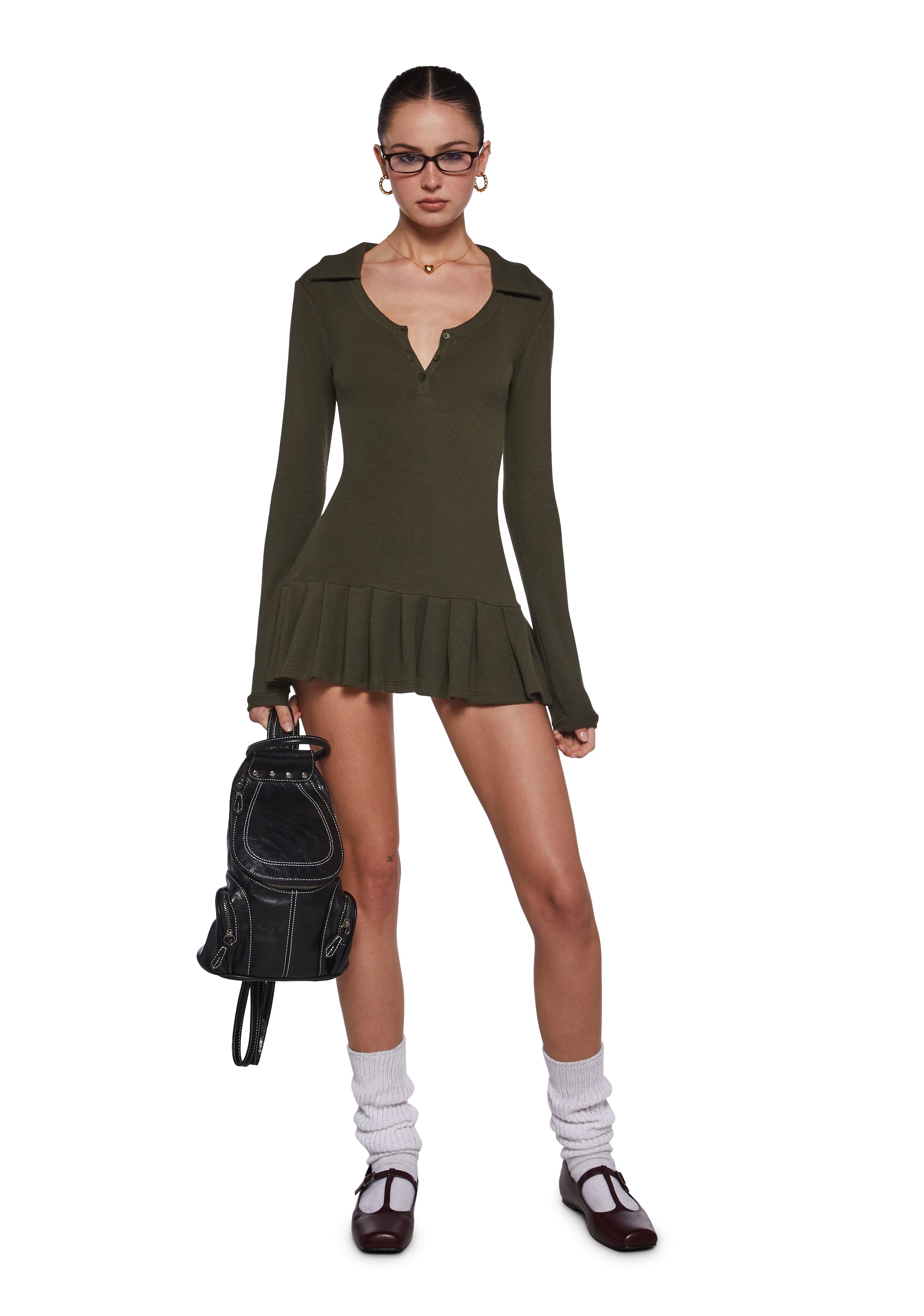 Class Dismissed Mini Dress - Green - alternate