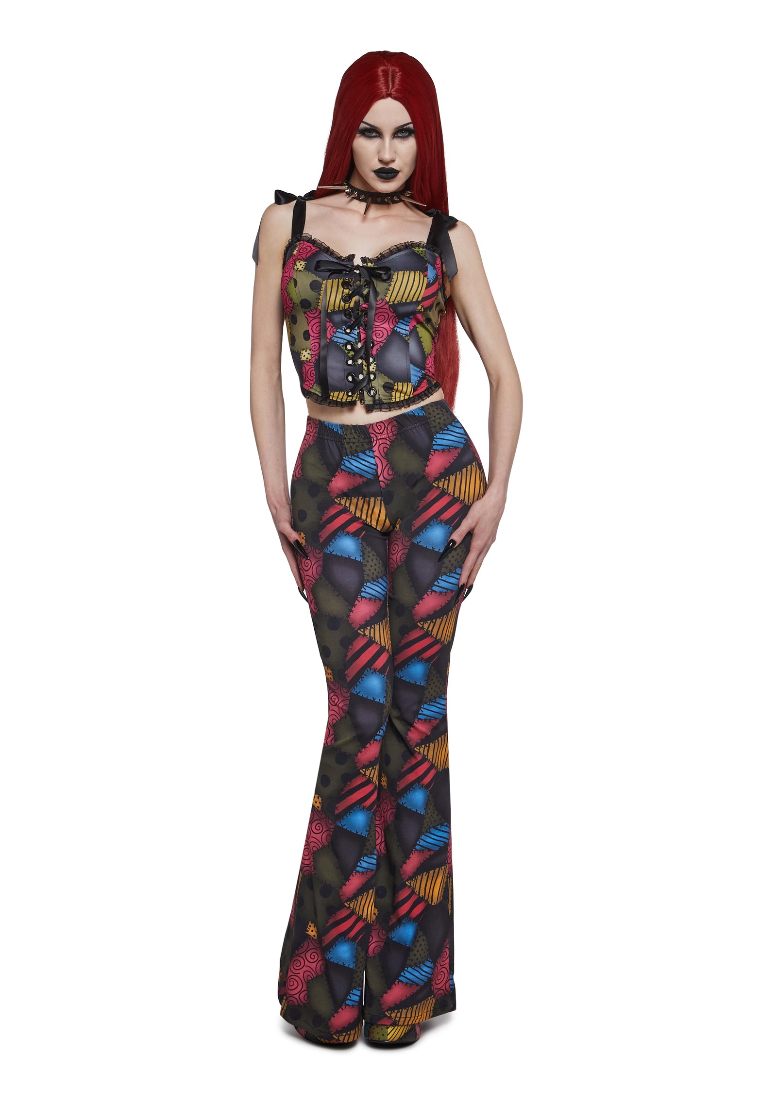 Sexy Womens Sally Nightmare Before Christmas Disney Corset Top