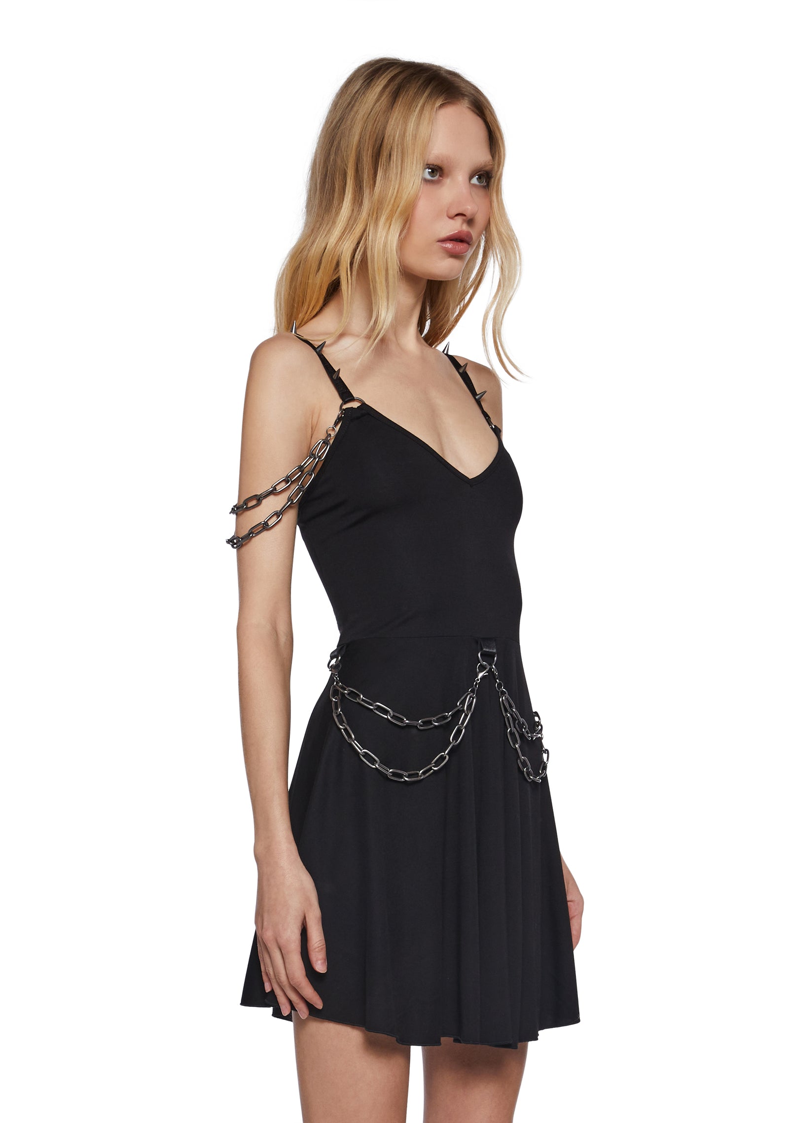 Steel Echoes Chain Dress Black / X-LARGE