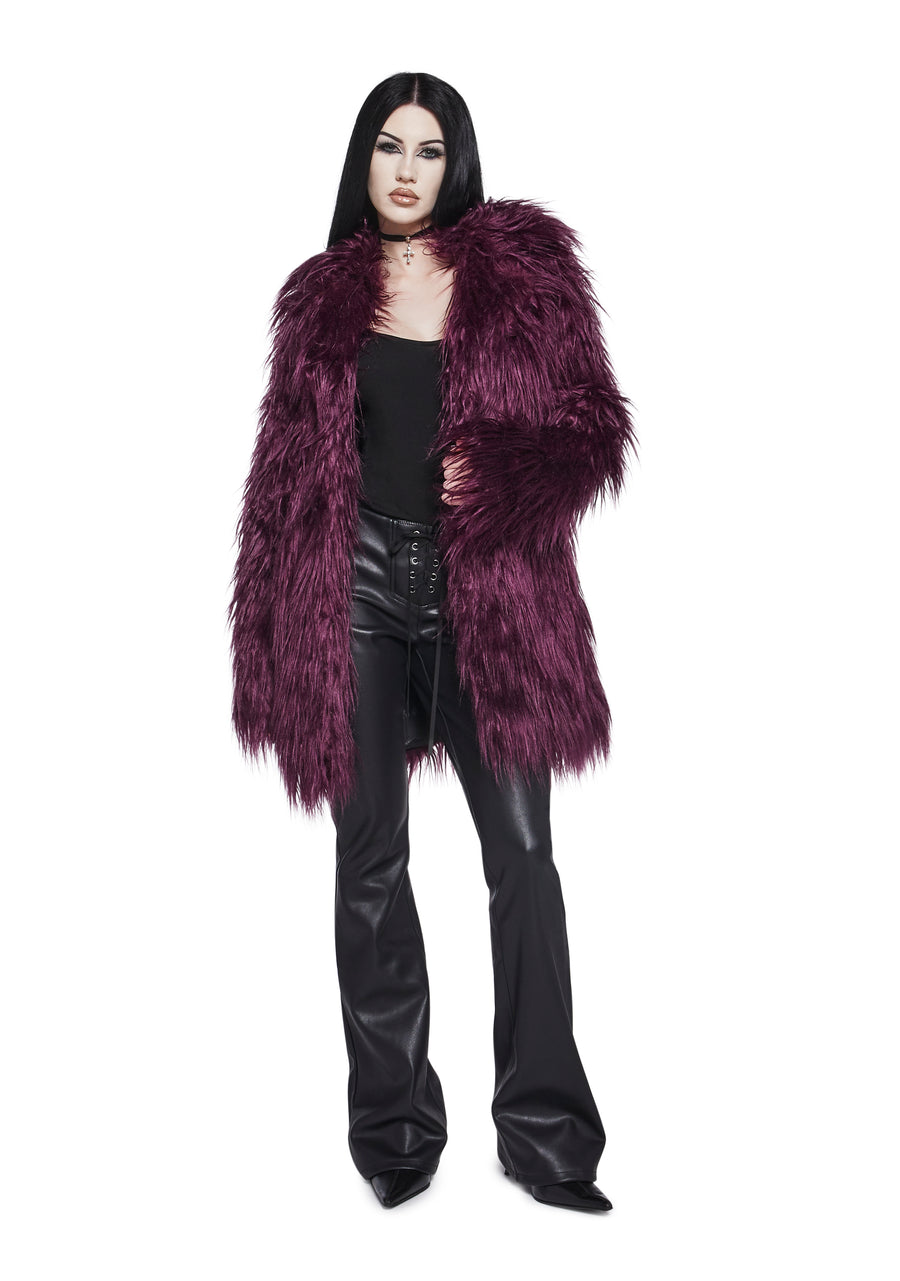 Grim Grace Shag Faux Fur Jacket - alternate