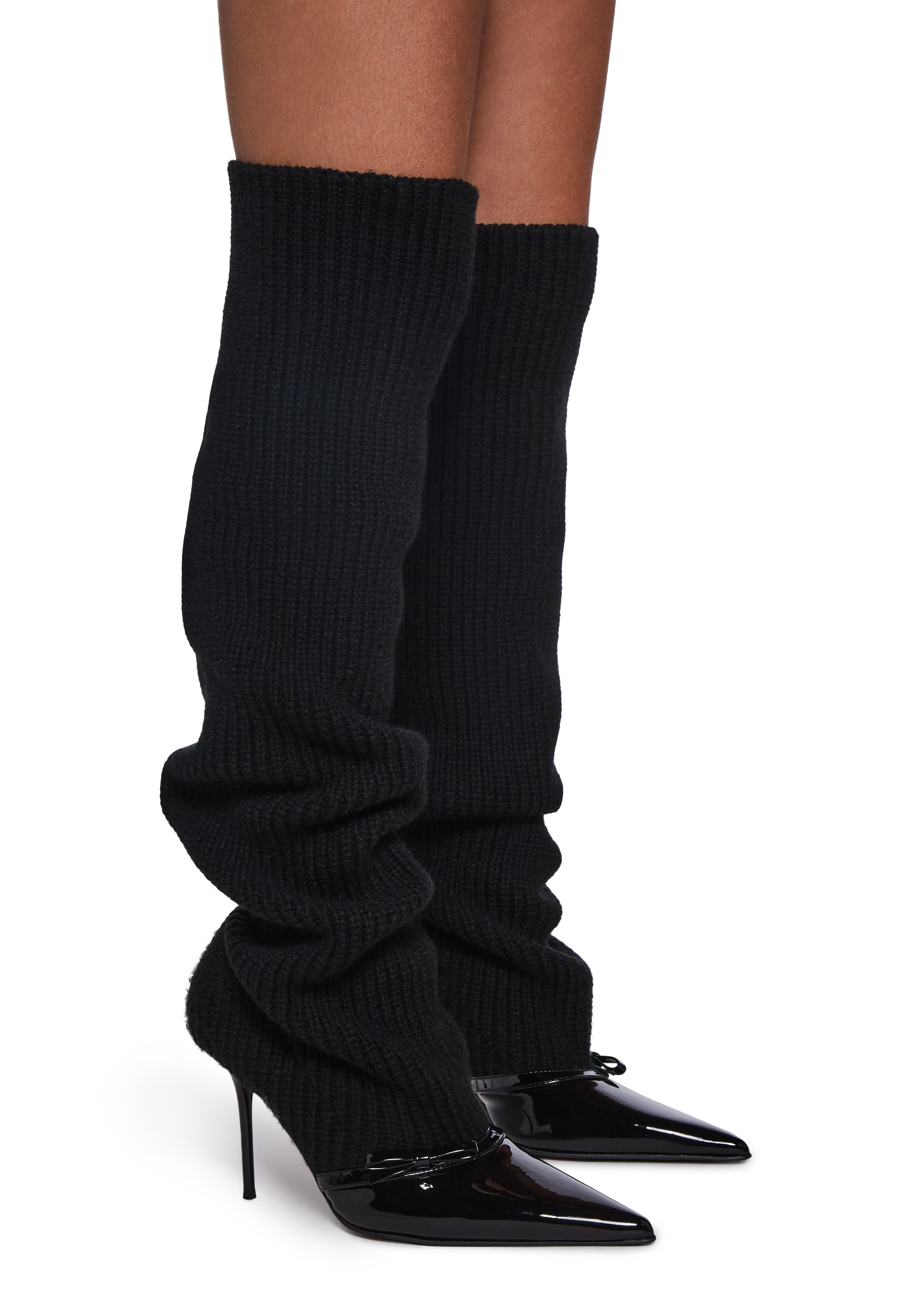 Hot Shot Knit Heeled Boots