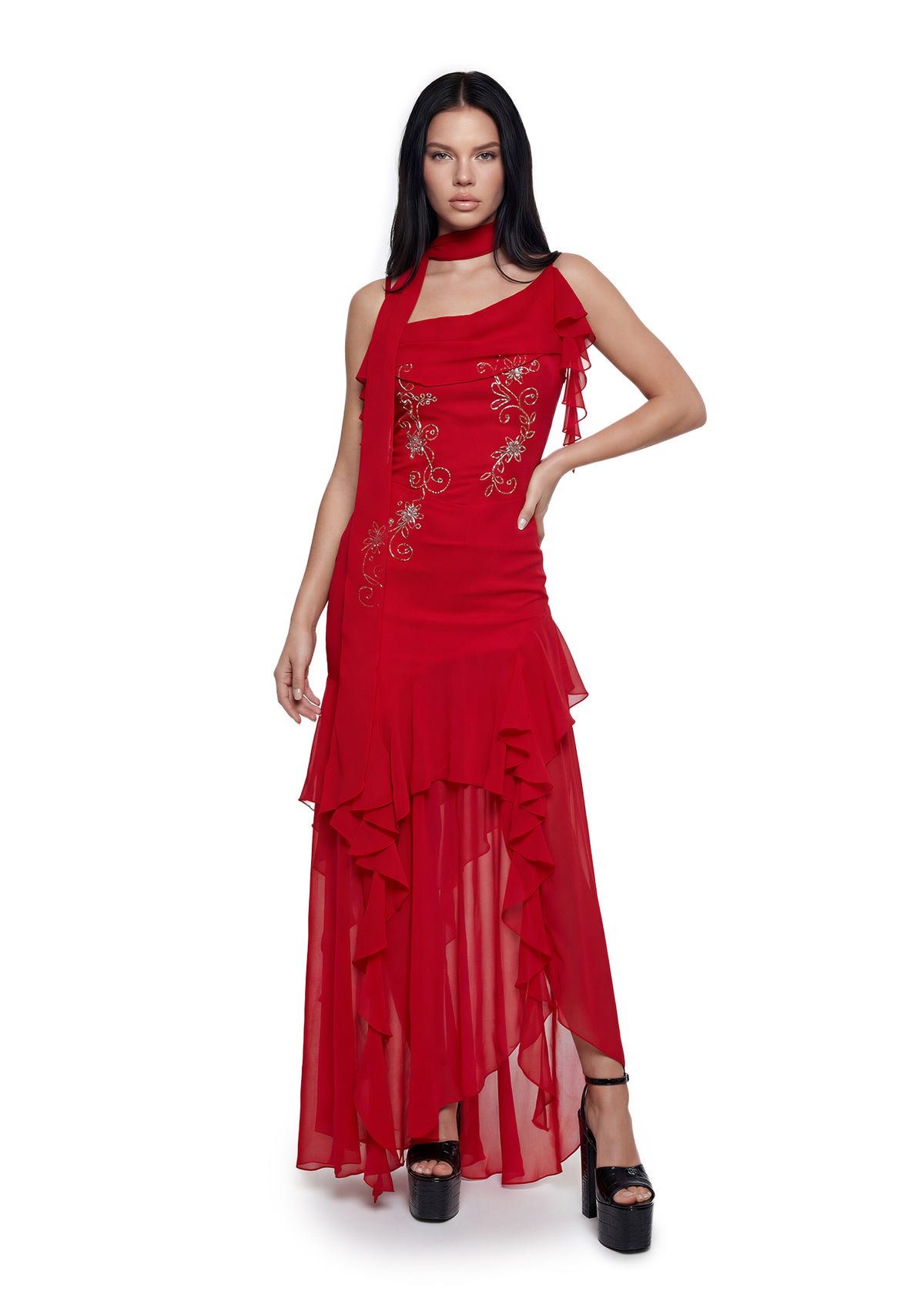 dolls kill prom dress The Crawford cut outs along the SS25 PRE Sequin Bolero Jacket Silver Size:M 7.5 / W 9