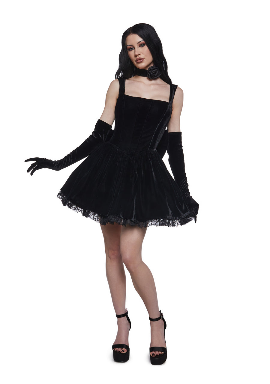 Radiant Occasions Corset Dress - Black - alternate