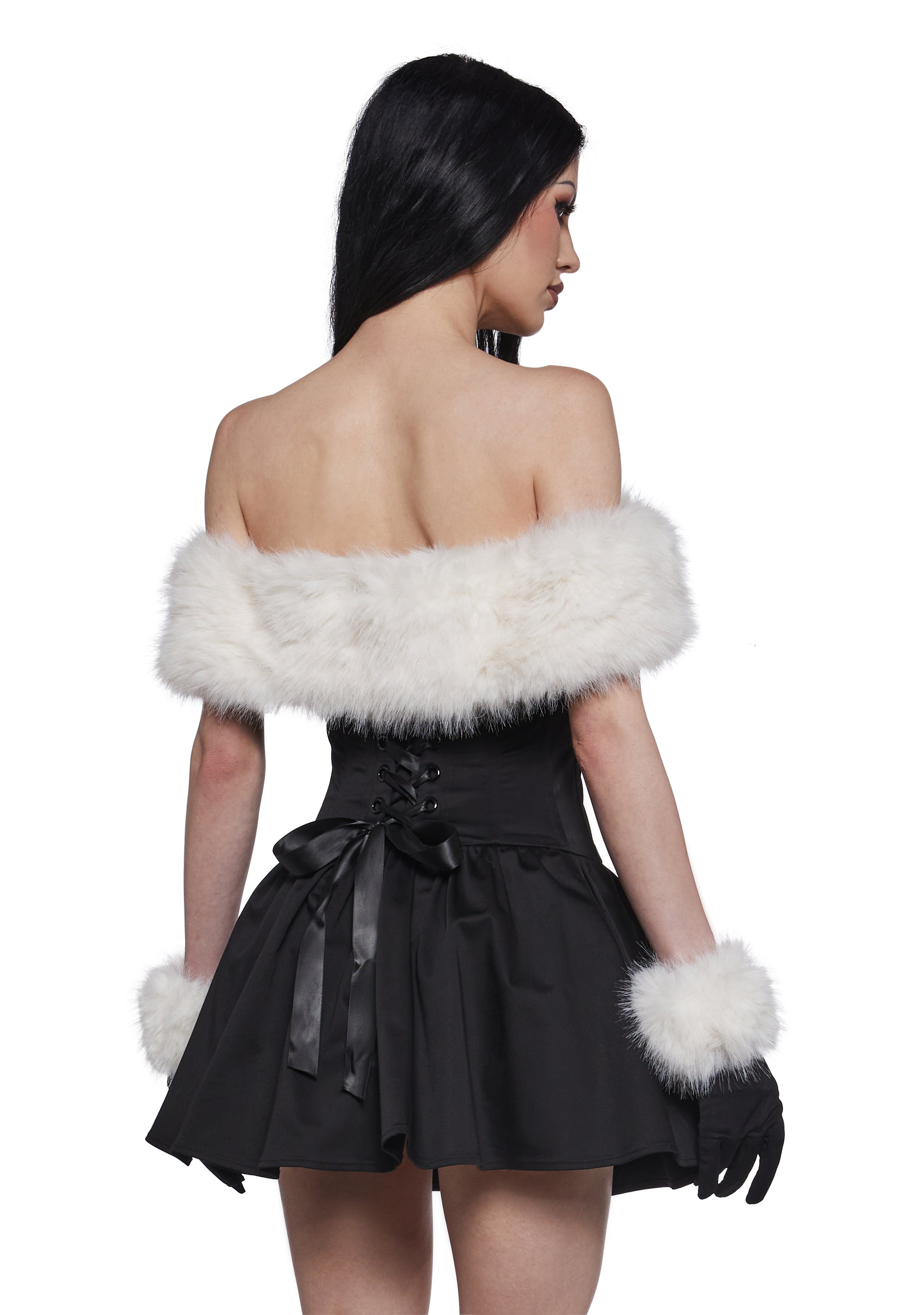 Moody And Bright Mini Dress And Gloves Set