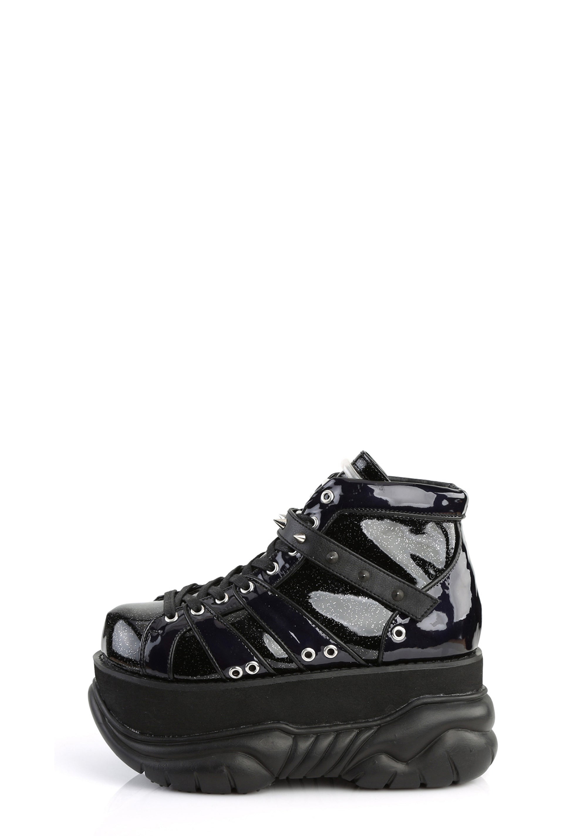 Demonia NEPTUNE-100 Glitter Platform Sneakers – Dolls Kill