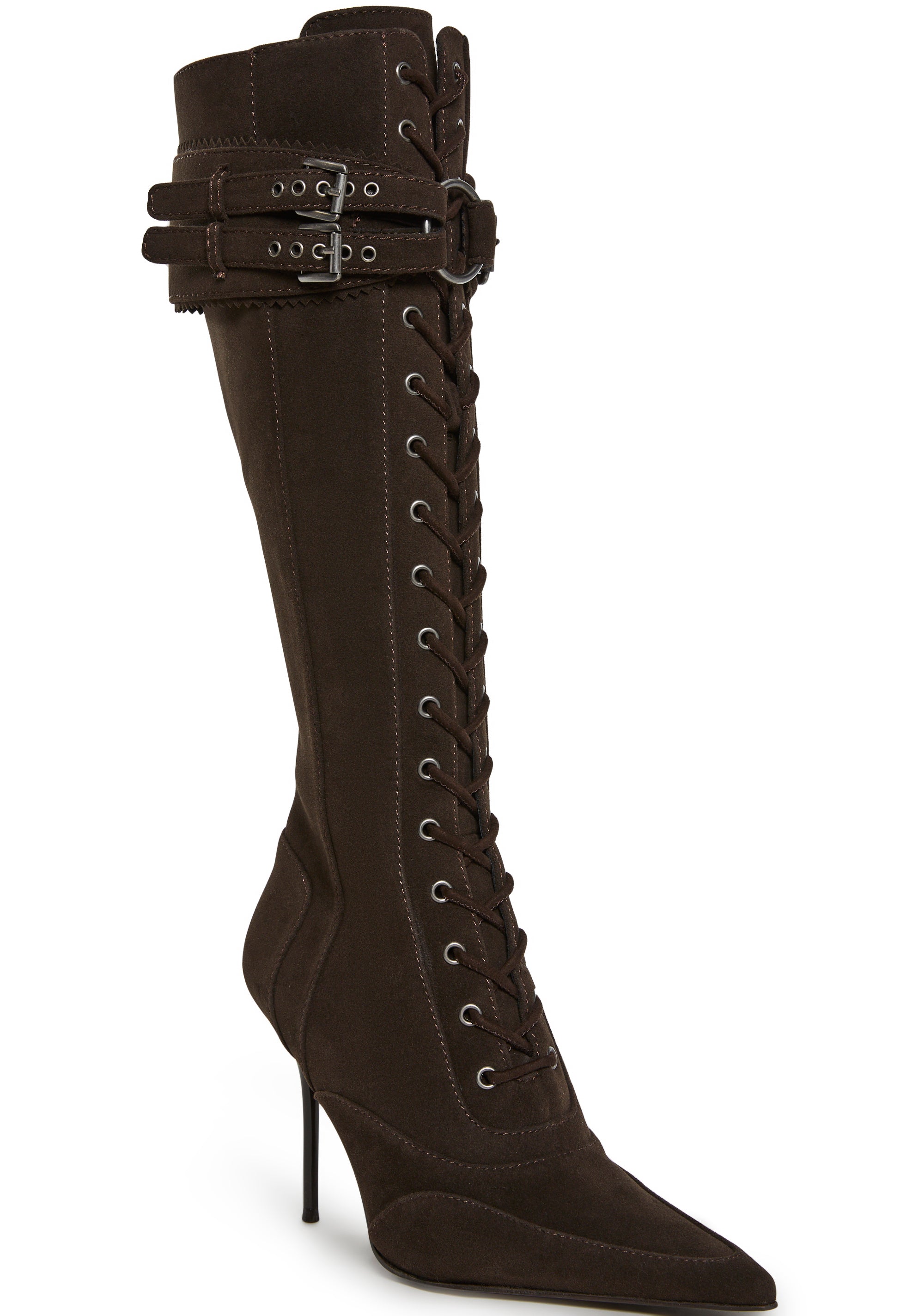Total Bewitcher Lace-Up Boots - Brown