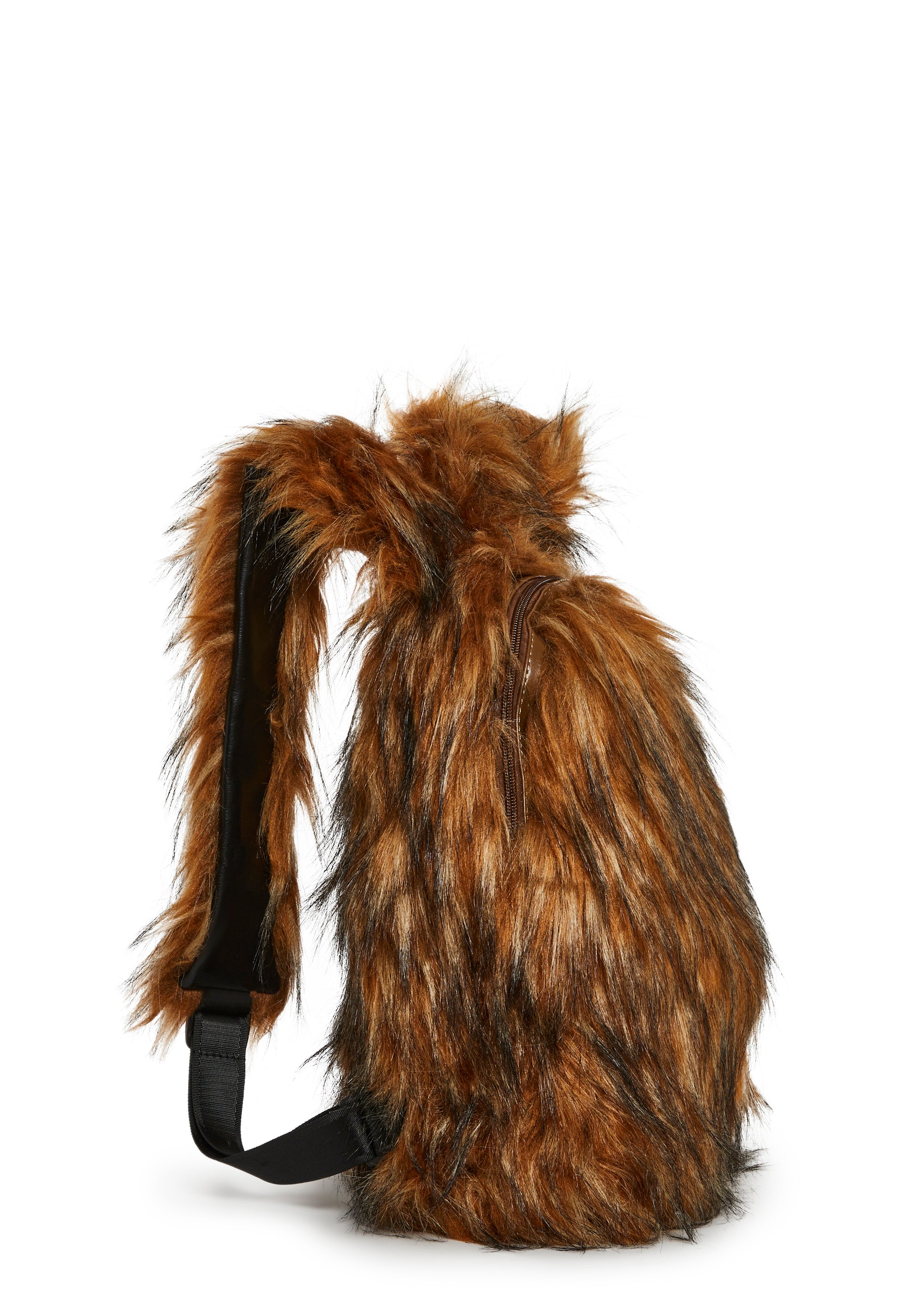 Faux Fur Backpack Club Exx - Brown – Dolls Kill