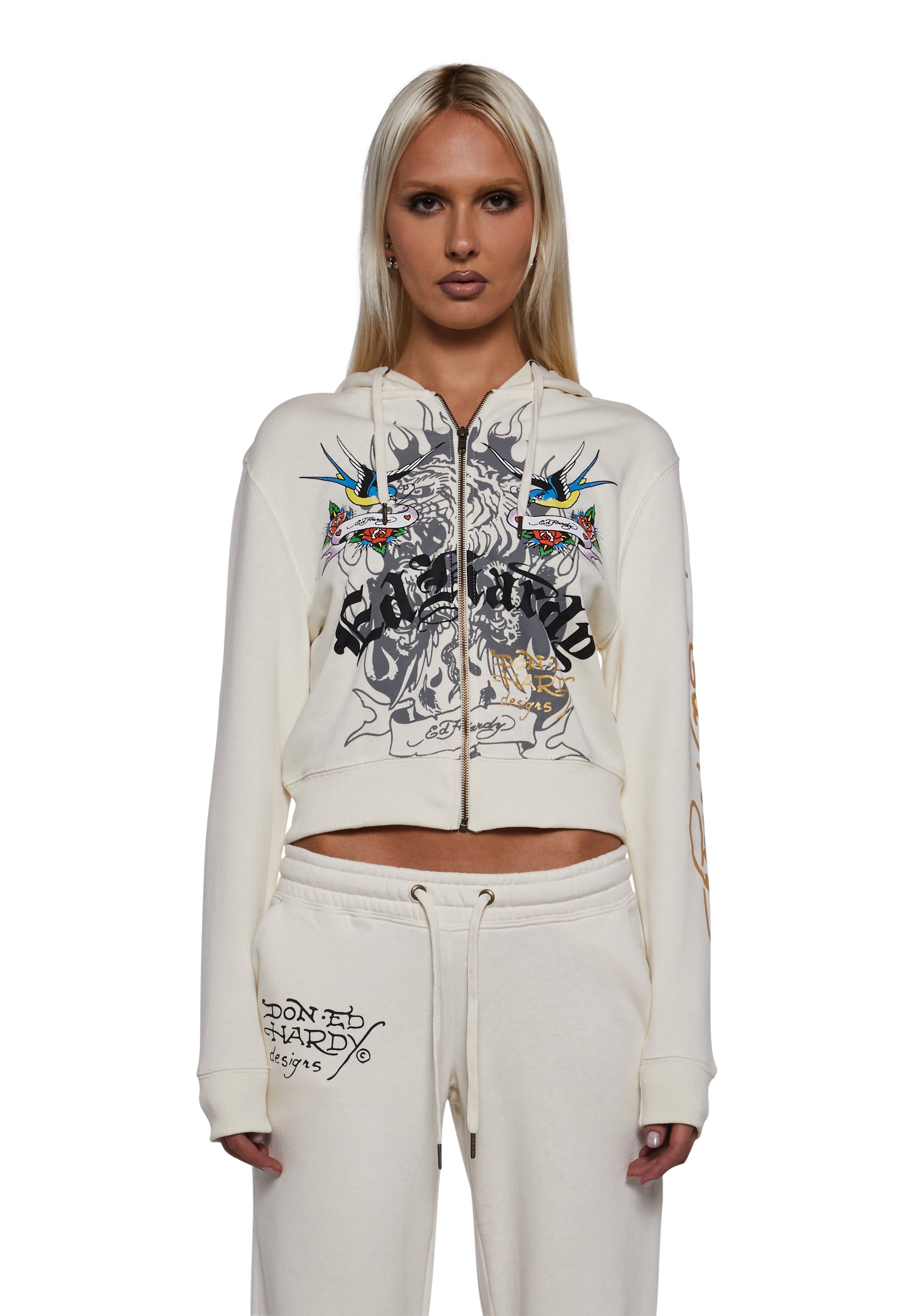 LKS Heart Zip Front Hoodie