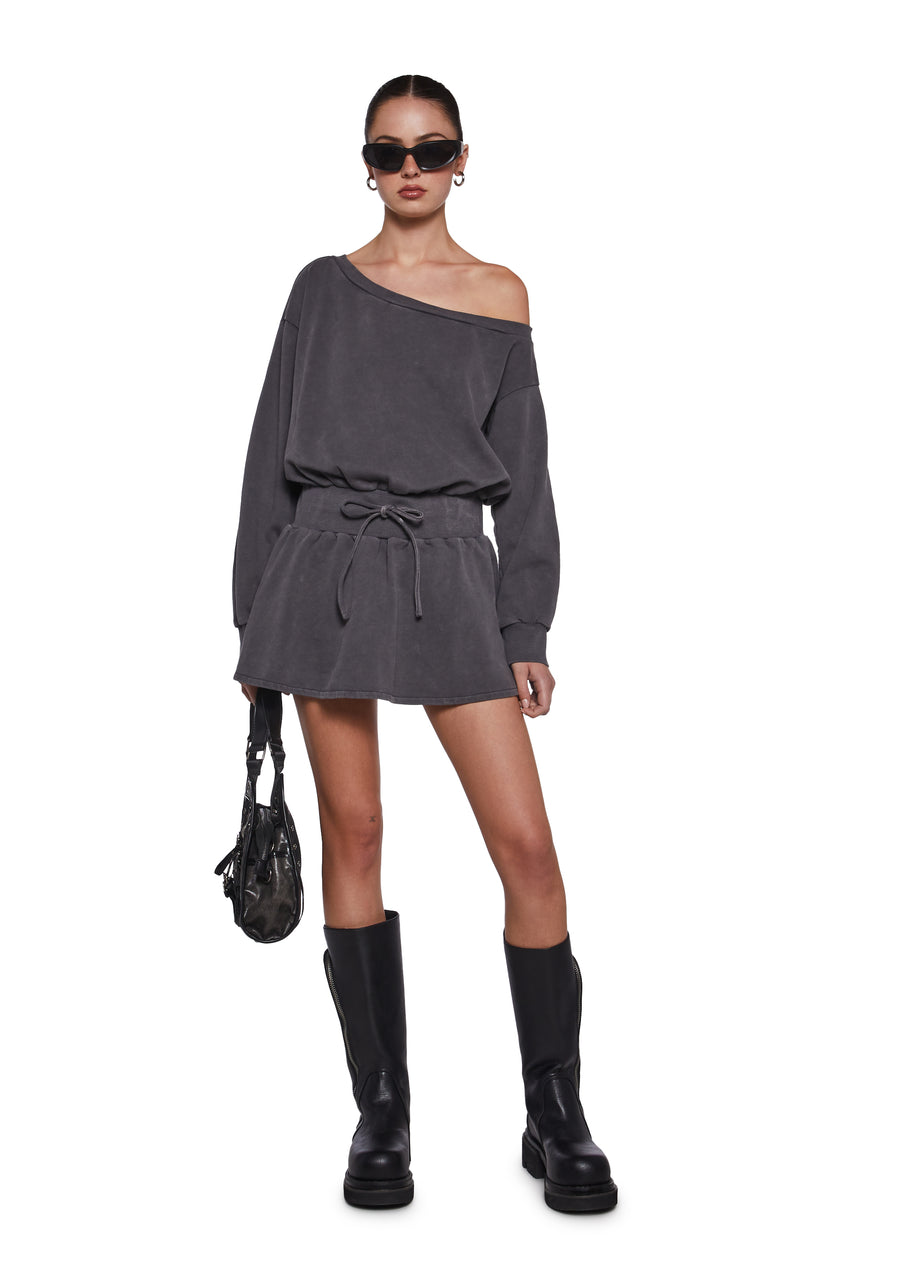 Fingers Crossed Sweatshirt Dress - alternate