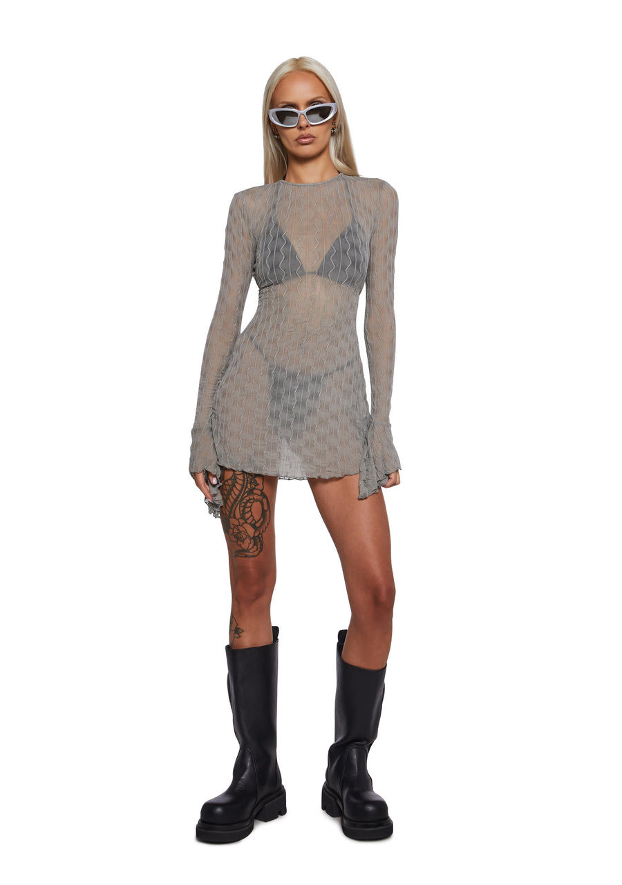 Chord Denim Mini Skirt