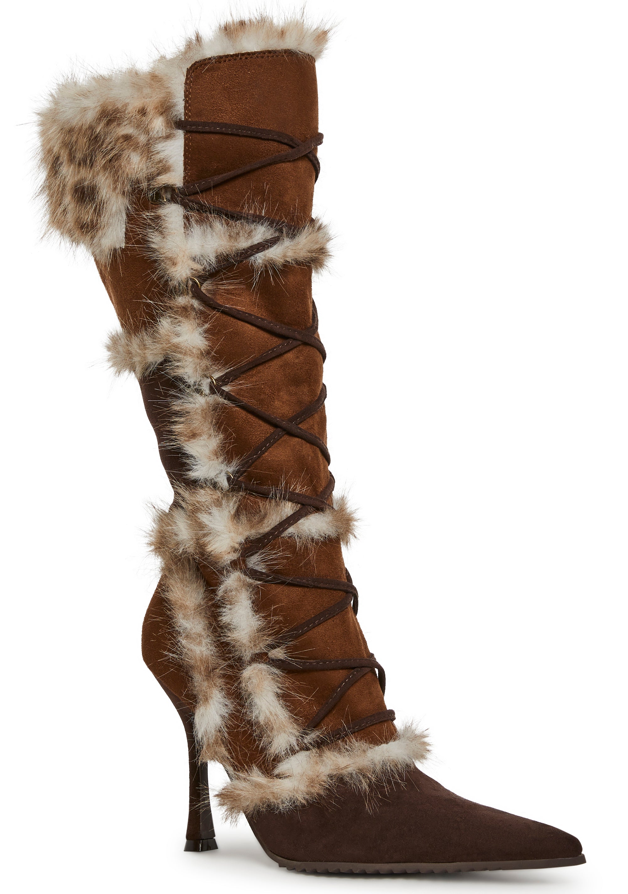 Delightful Kismet Faux Fur Boots - alternate