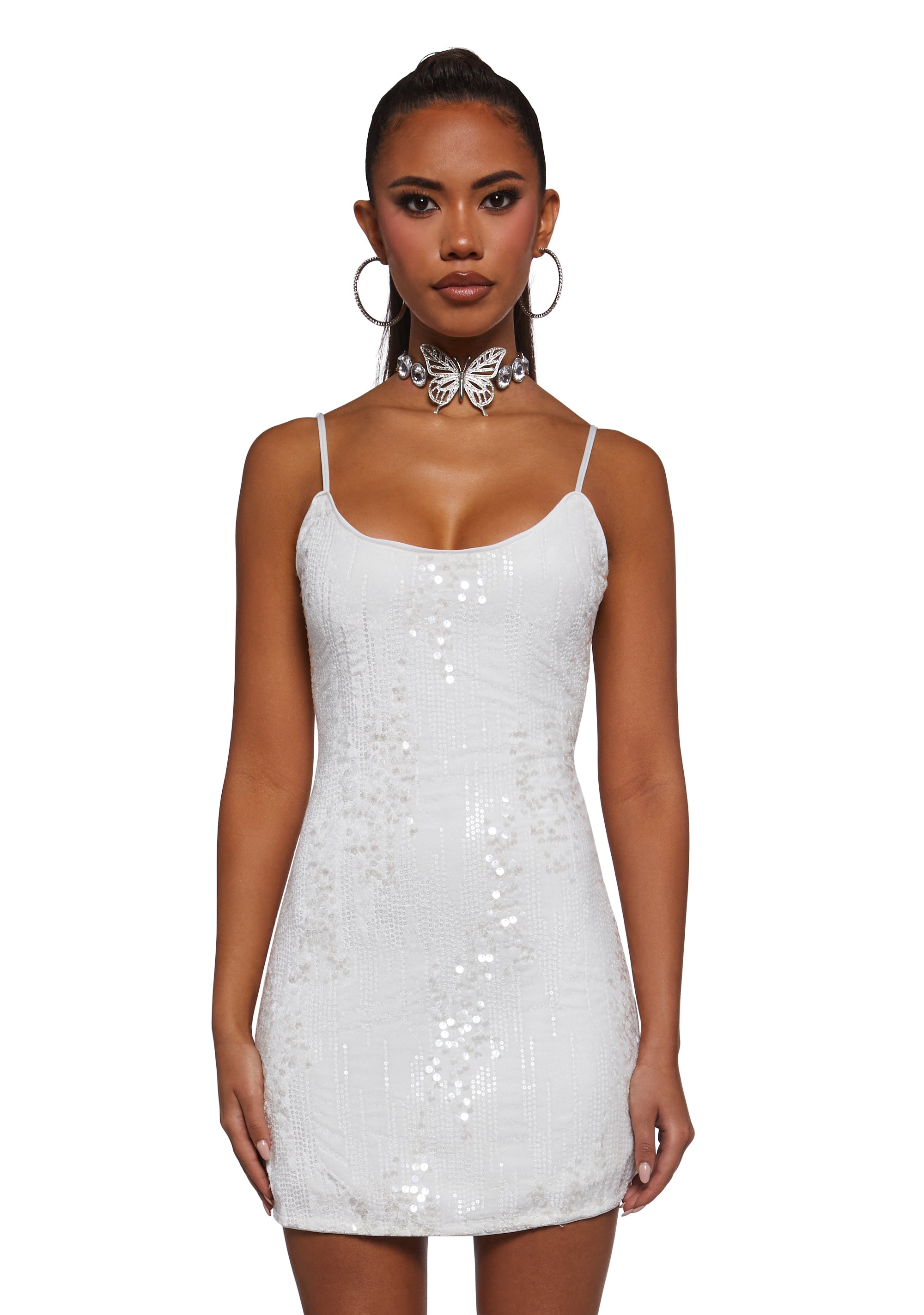 Womens Sparkly Sequin Dress