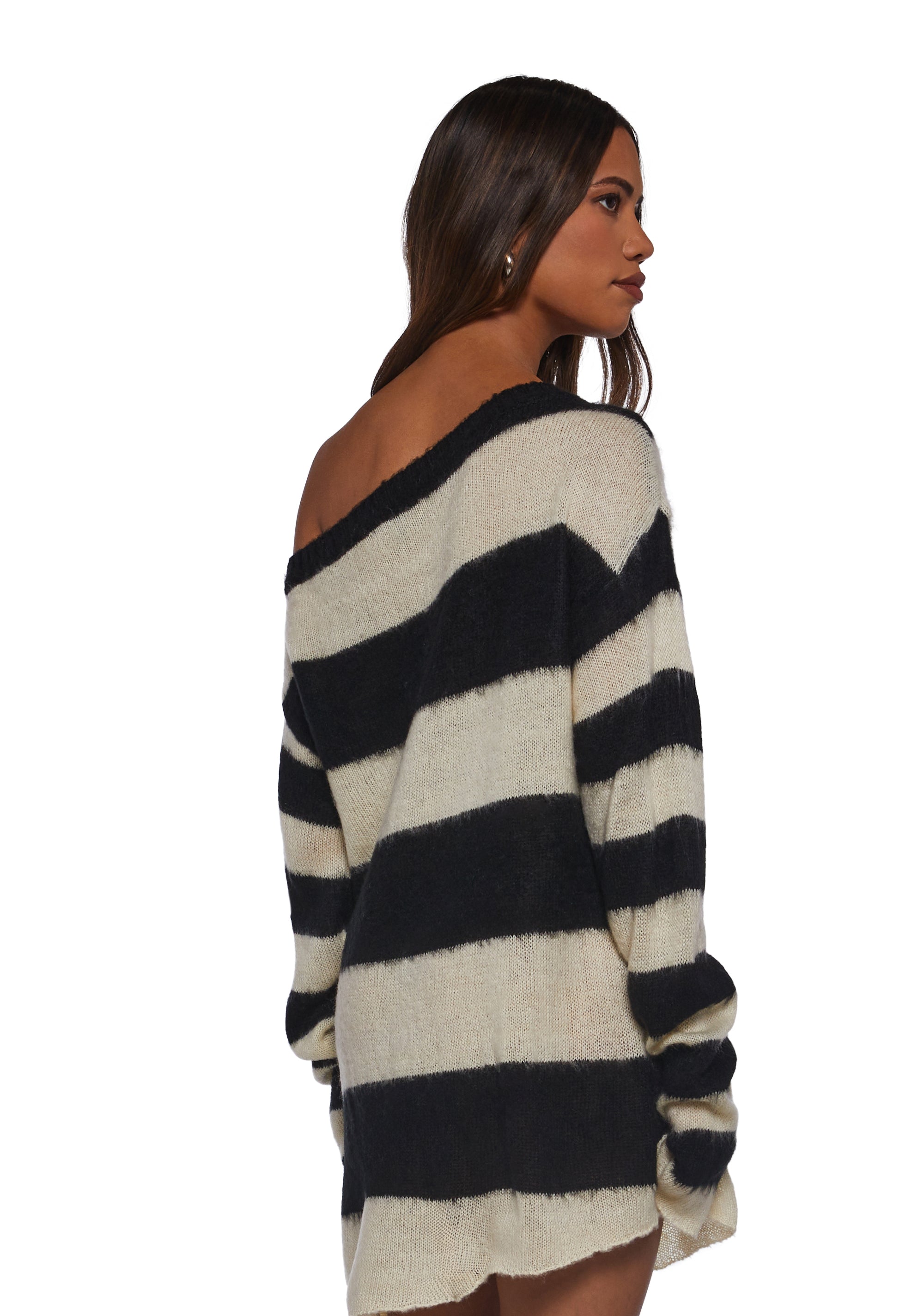 Voice Memos Striped Sweater
