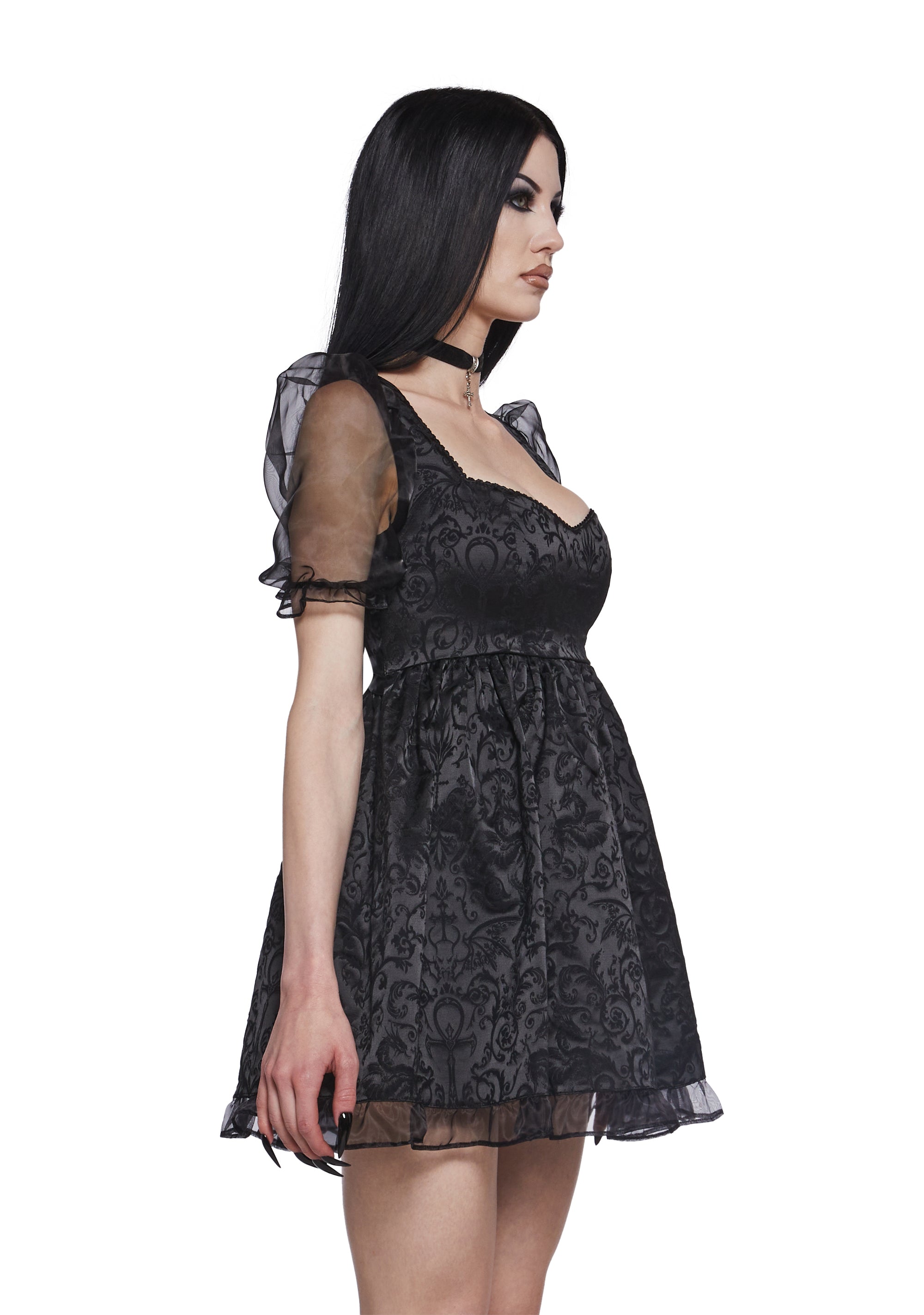 Dark Bidding Babydoll Dress