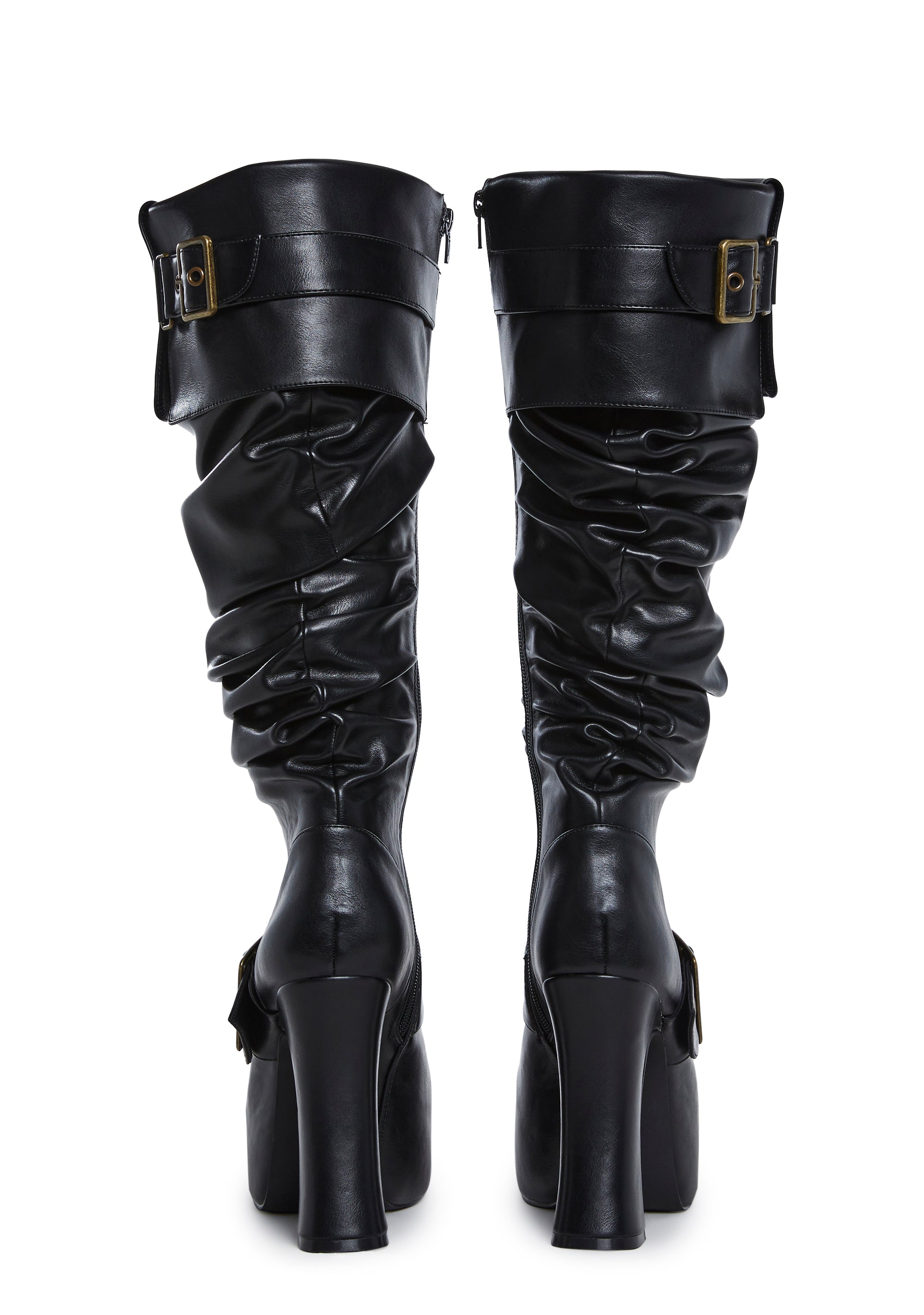 Ren Faire Slouchy Boots - Black