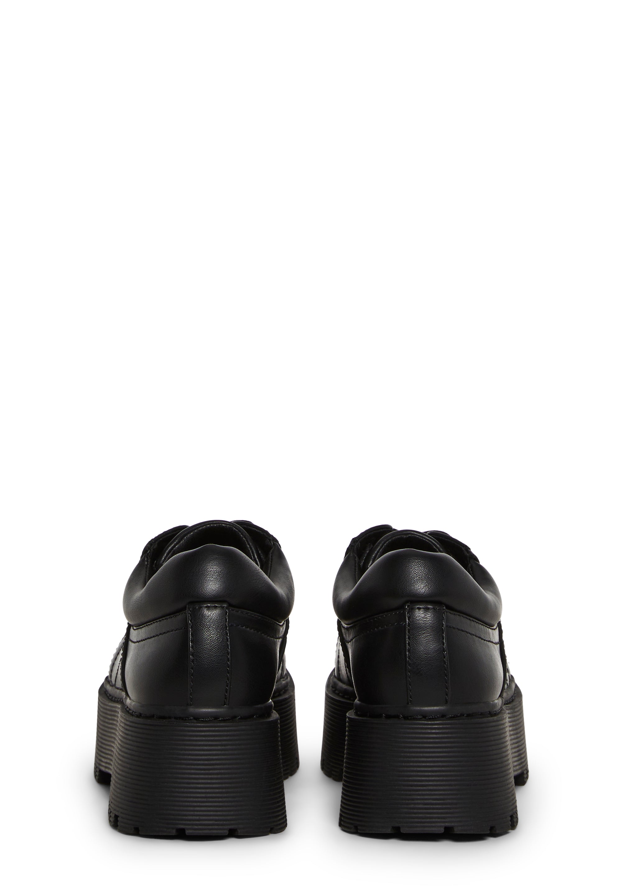 Vegan Leather Oxford Shoes Current Mood - Black  Dolls Kill
