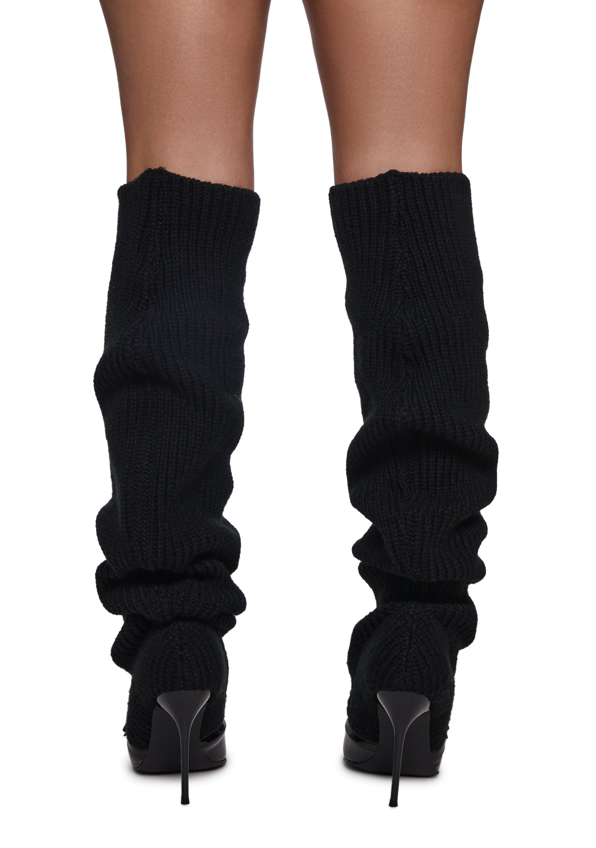 Hot Shot Knit Heeled Boots