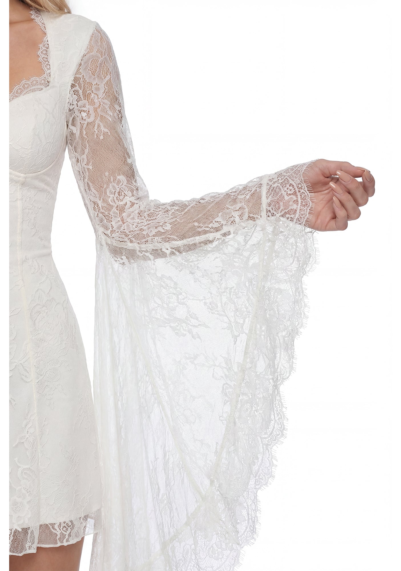 black lace wedding dress plus size Plus Size Gothic Vintage Black Embroidery A-Line Wedding Dress with NUDE Beaded Appliques US2 / Black OVER NUDE main image 0