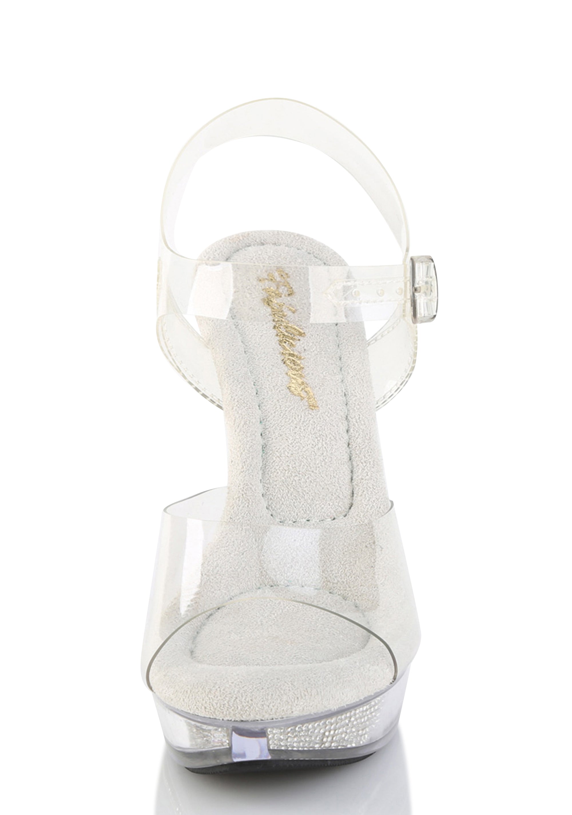 Cocktail-508 Platform Heels - Rhinestone