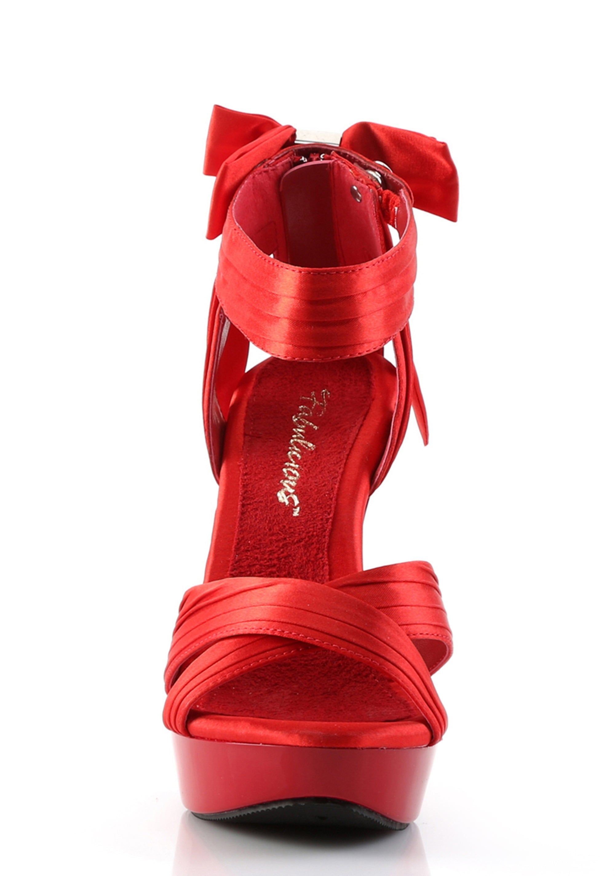 Cocktail-568 Strap Heels - Red