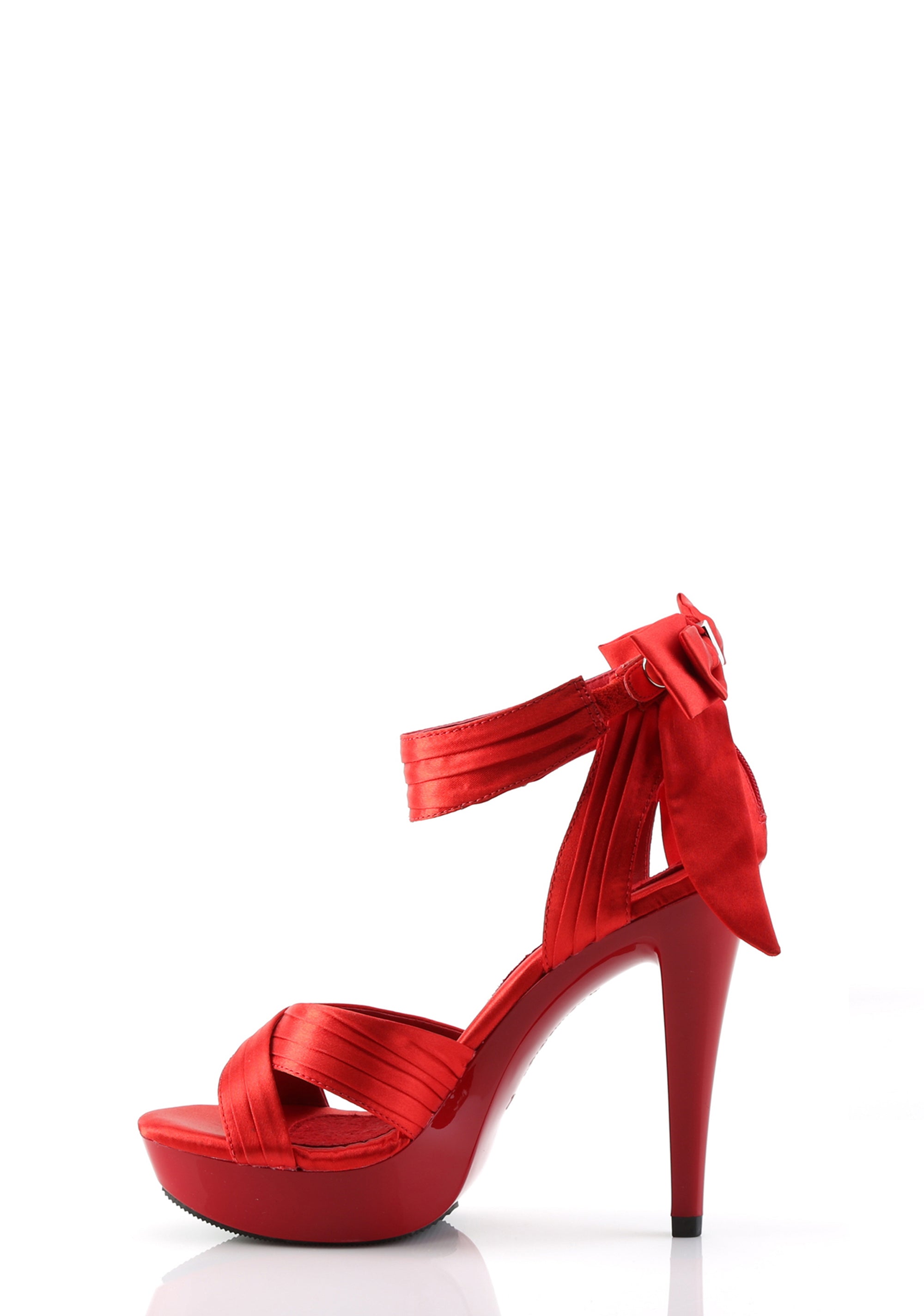 Cocktail-568 Strap Heels - Red