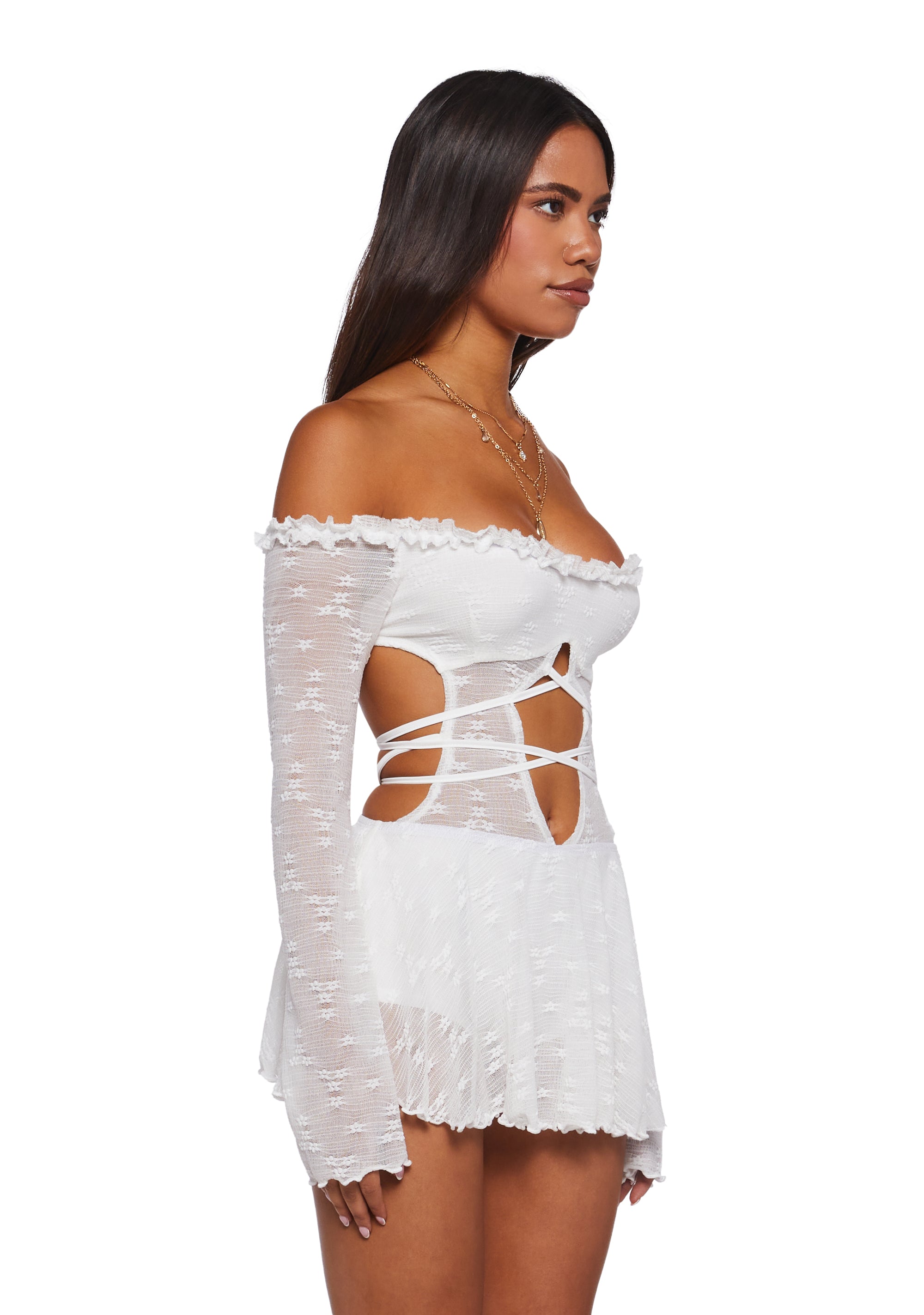 Hit The Club Mini Dress - White