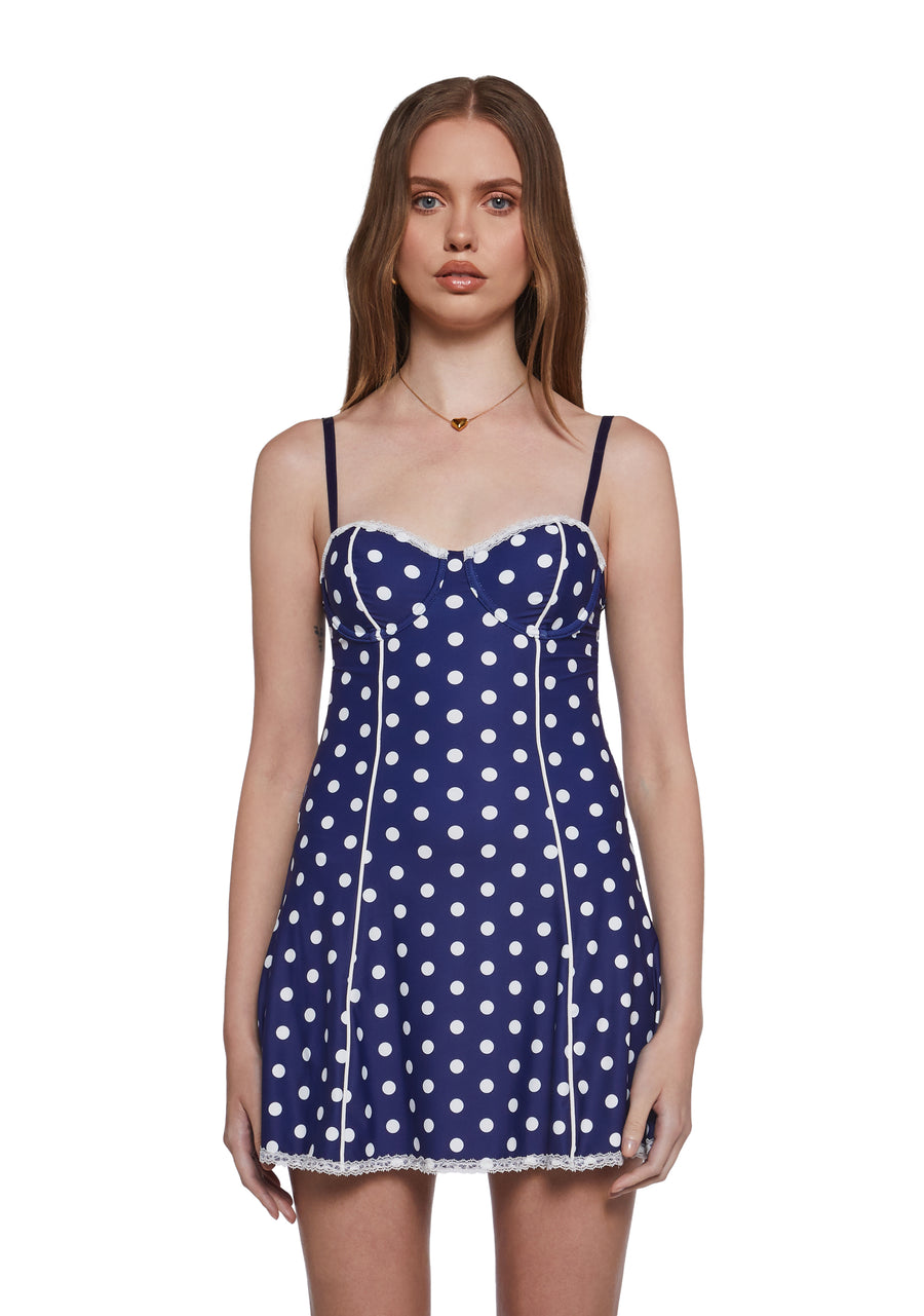 Ahoy Baby Polka Dot Mini Dress