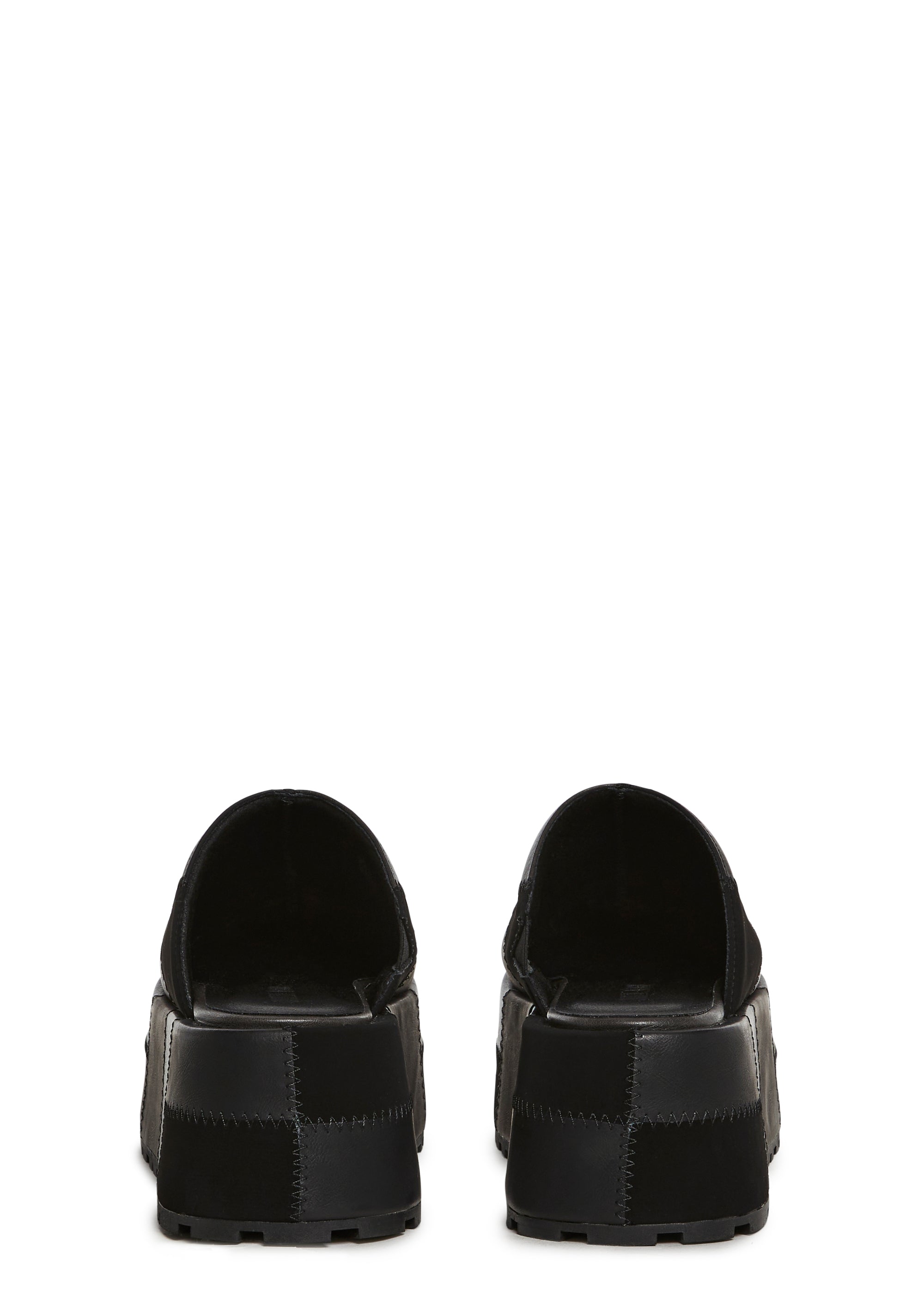 Gritty Rebel Platform Clogs - Black