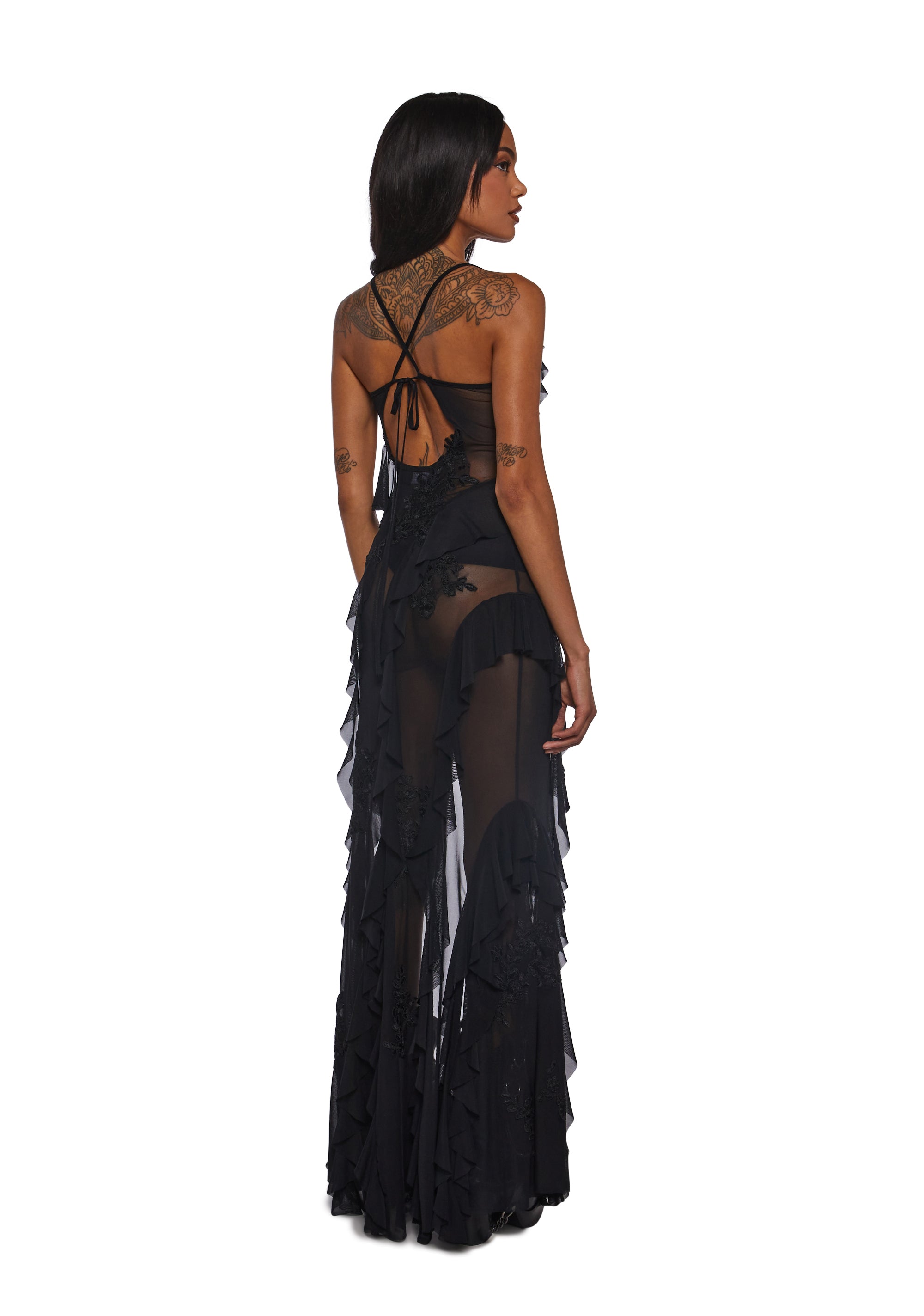 Rebel Mon Amour Maxi Dress - Black