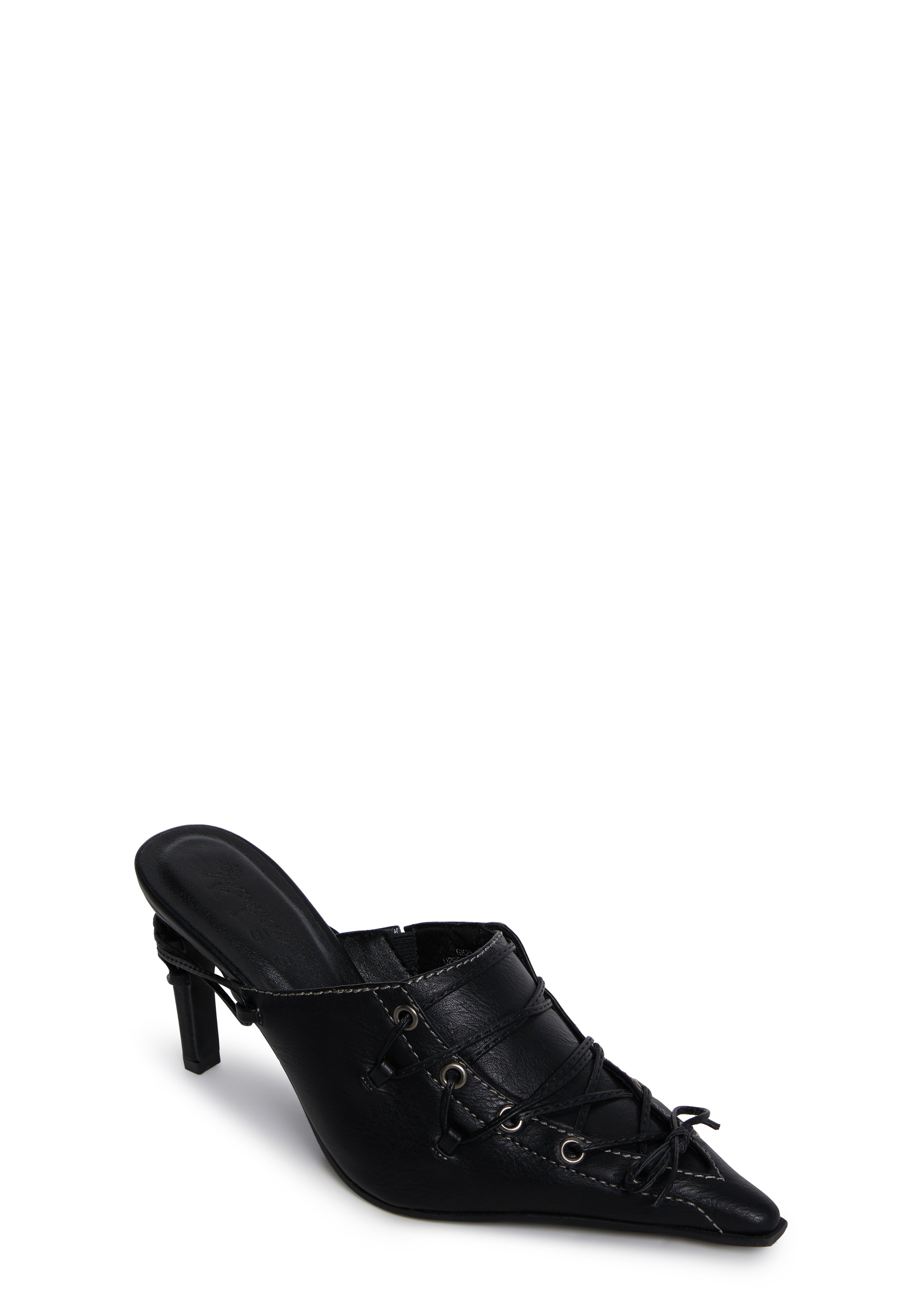 Flirty Advice Lace-Up Mules