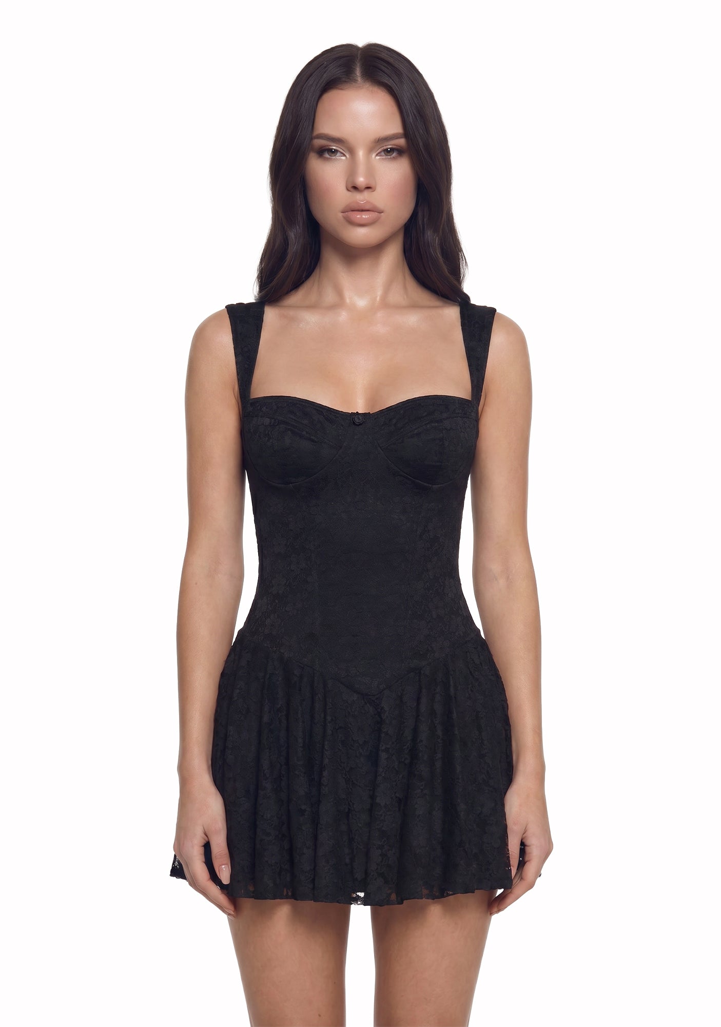 Womens Sexy Valentines Day Lace Mini Dress Sugar Thrillz
